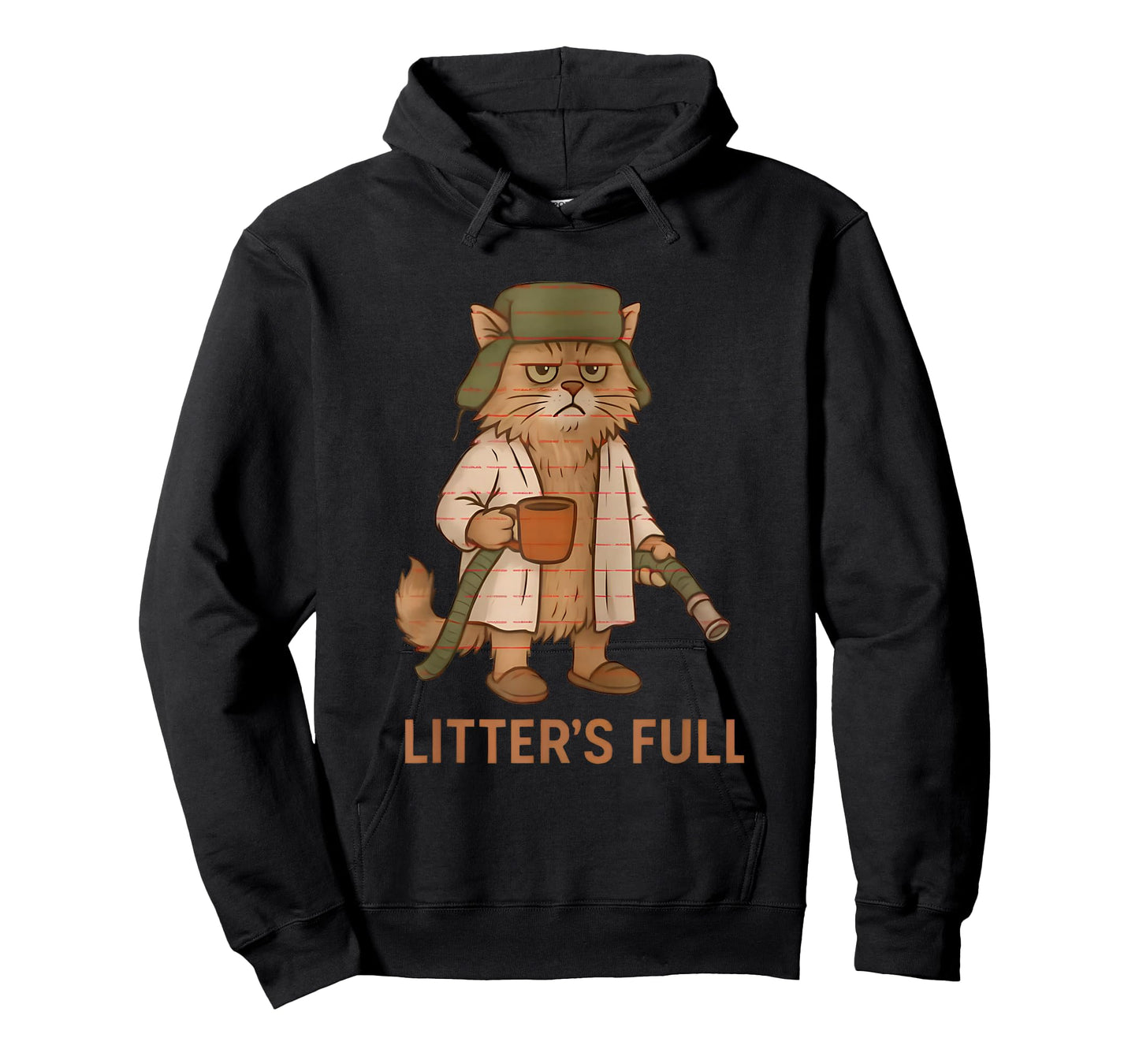 Funny Litter’s Full Cat Coffee Christmas Cat Mom Cat Lover T-Shirt