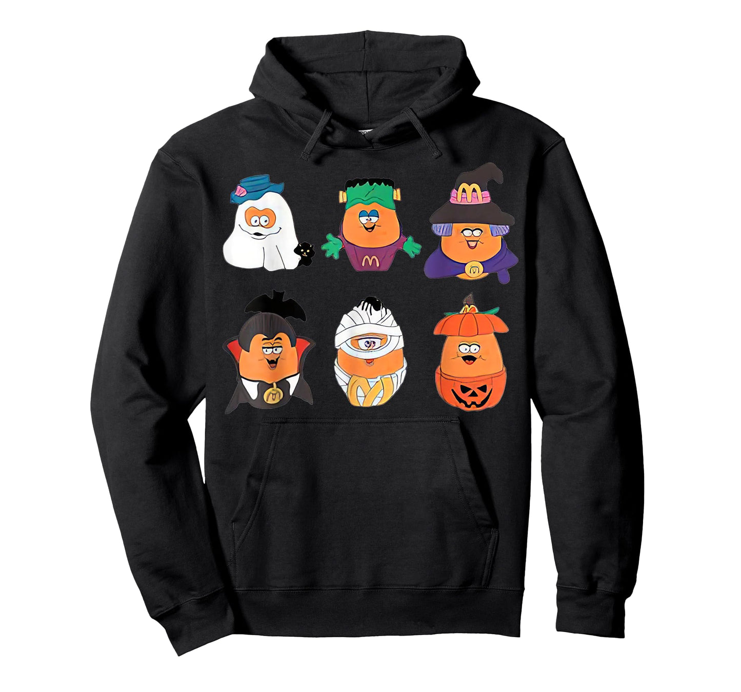 Chicken Nugget Halloween Retro 90S Pumpkin Boo T-Shirt
