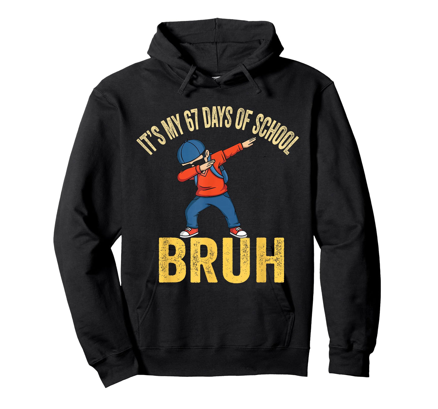 I Survived 67 Days of School Bruh Dabbing Six Seven Funny T-Shirt