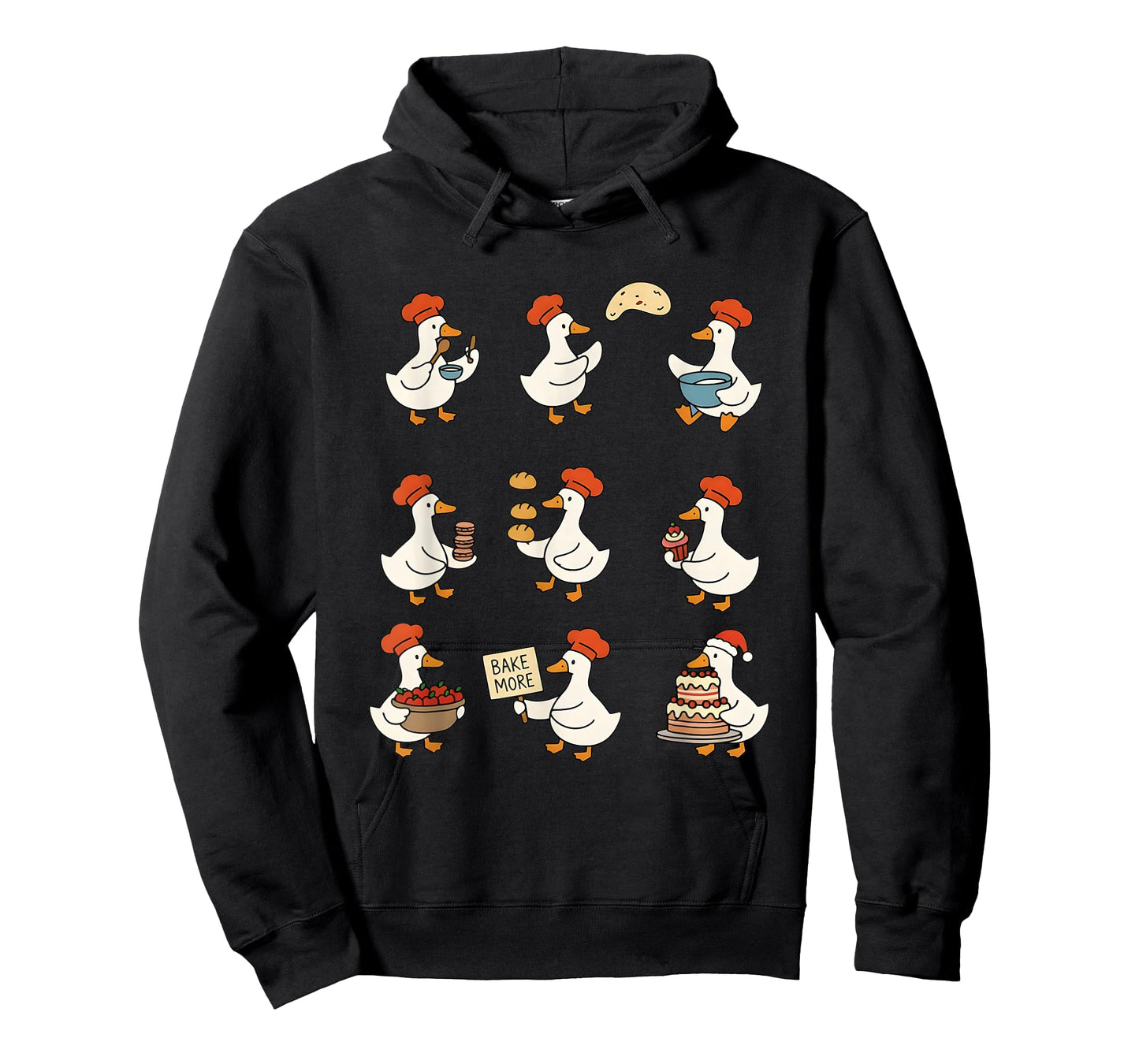 Cute Goose Baking Funny Baker Goose Chef Pastry Baker Lover T-Shirt