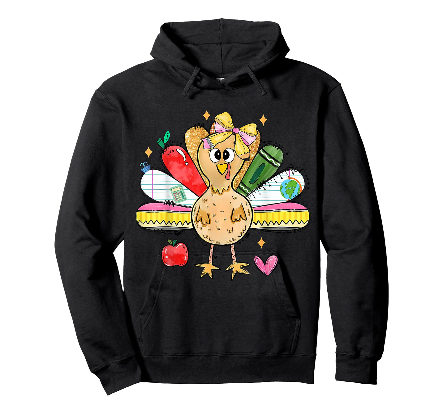 Cute School Turkey Thanksgiving Holiday Teacher Student T-Shirt