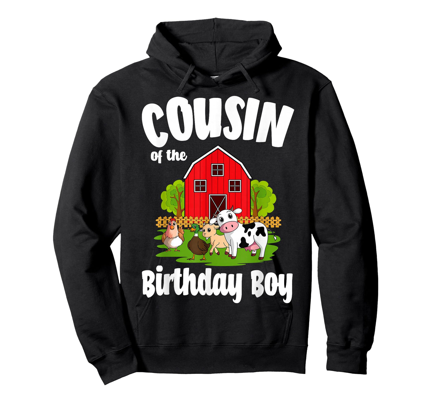 Cousin Of The Birthday Boy Farm Animal Bday Party T-Shirt