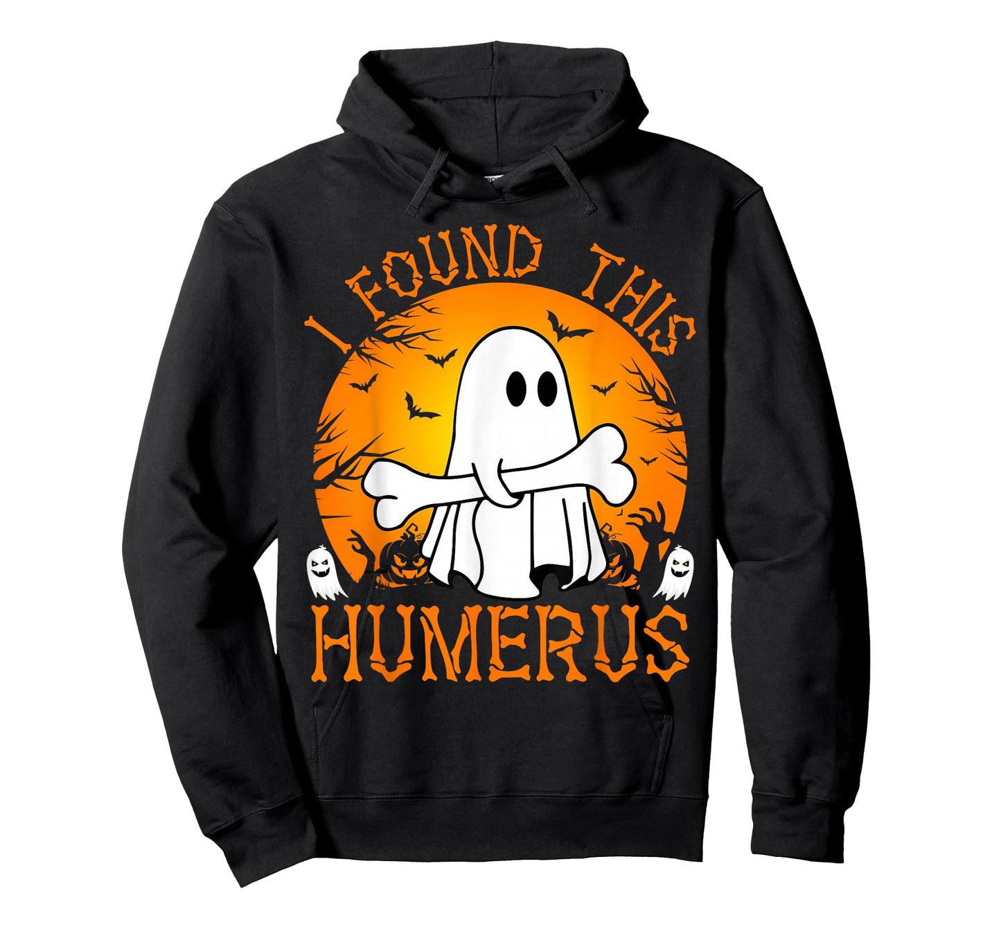 I Found This Humerus Funny Halloween Ghost Bone Spooky T-Shirt