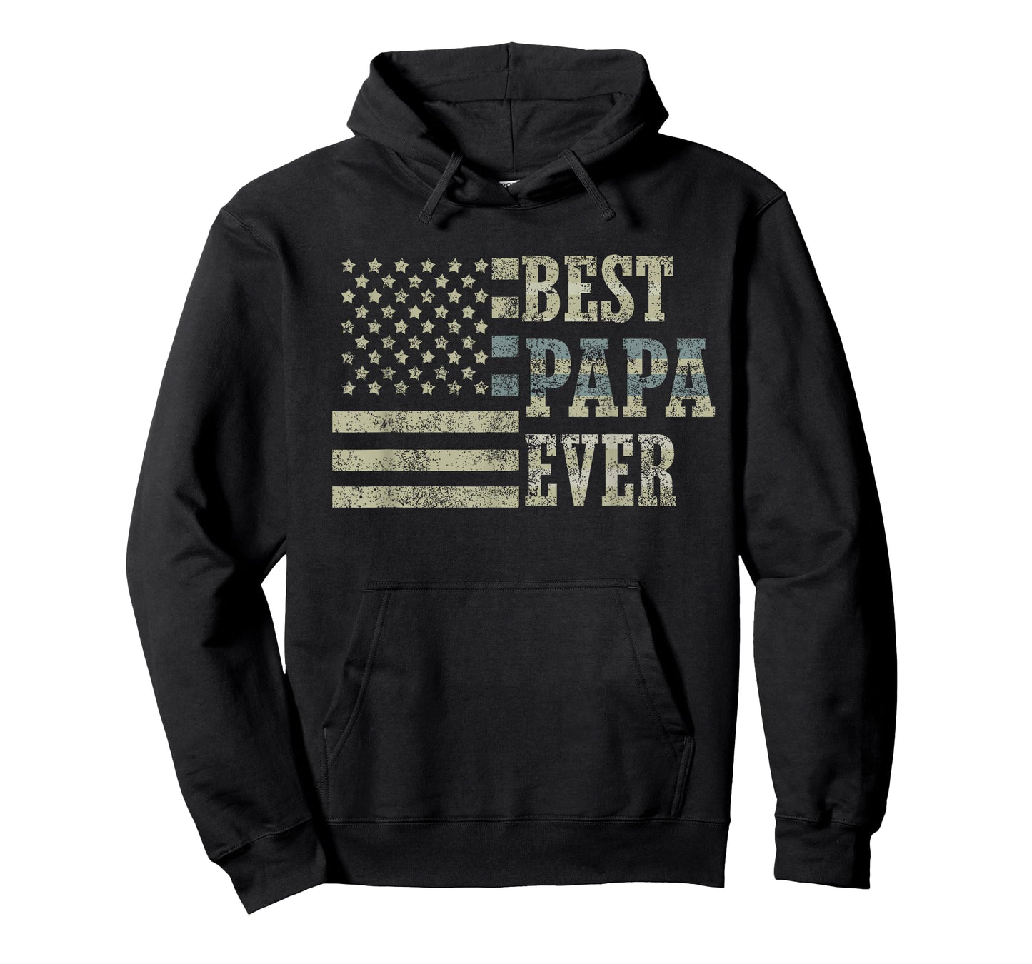 Best Papa Ever American Flag USA Flag T-Shirt