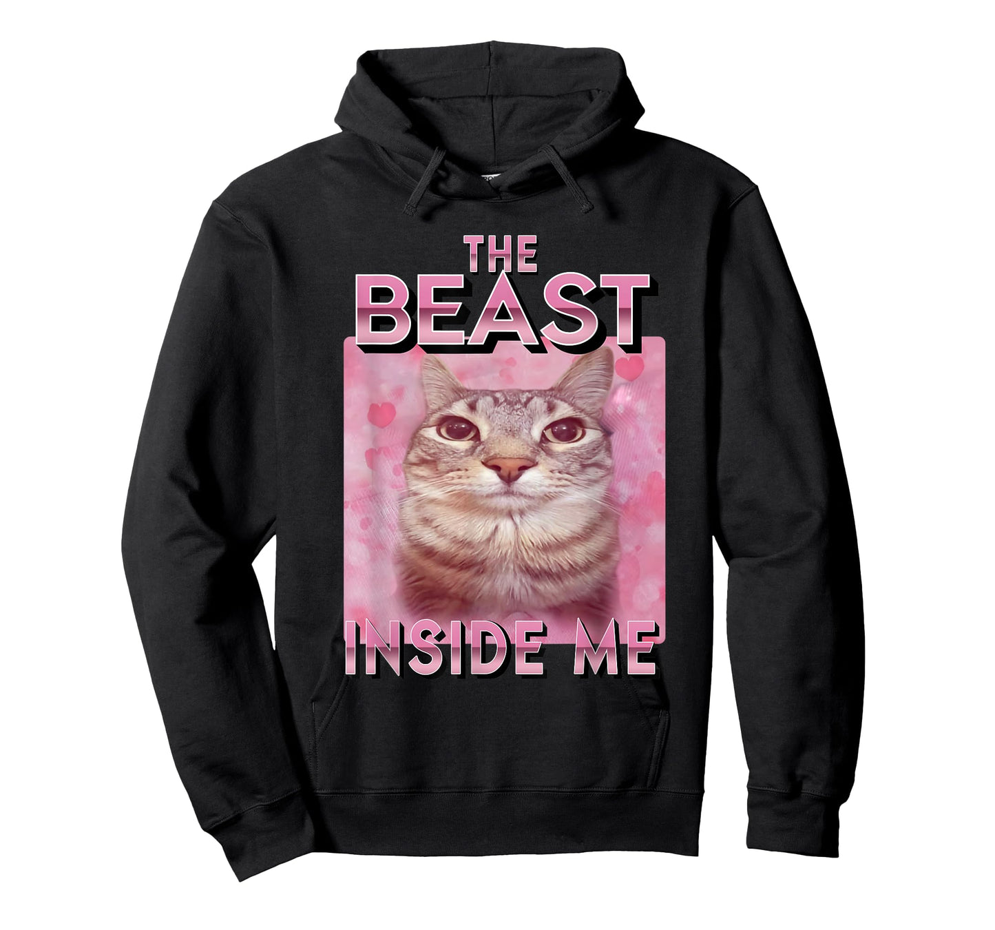 The Beast Inside Me Funny Cat Meme Sarcastic Inappropriate T-Shirt
