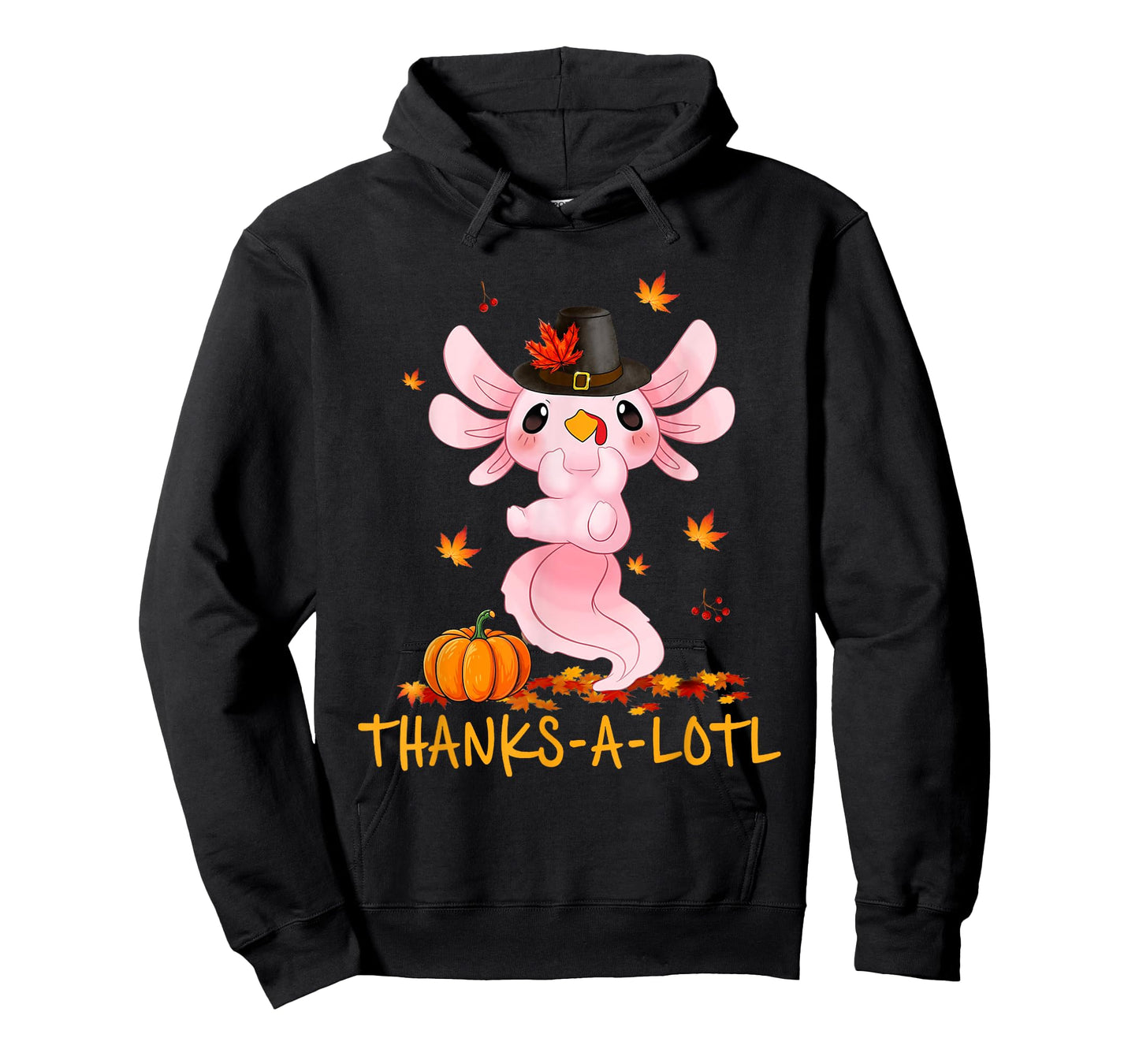 Cute Axolotl Turkey Thanks-A-Lotl Happy Thanksgiving Day T-Shirt