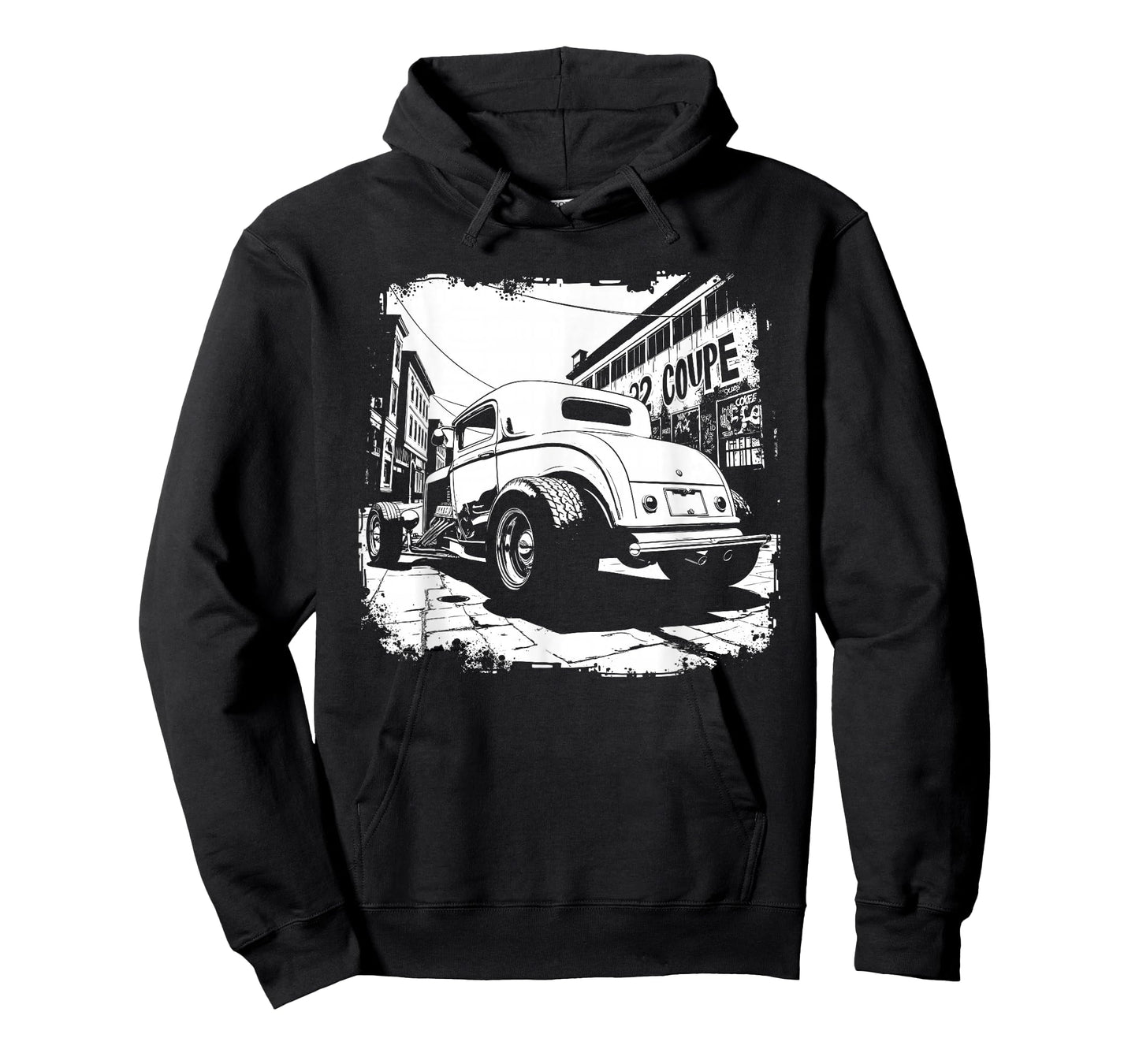 32 Deuce Coupe Silhouette 3 Window Deuce Coupe Hot Rod T-Shirt
