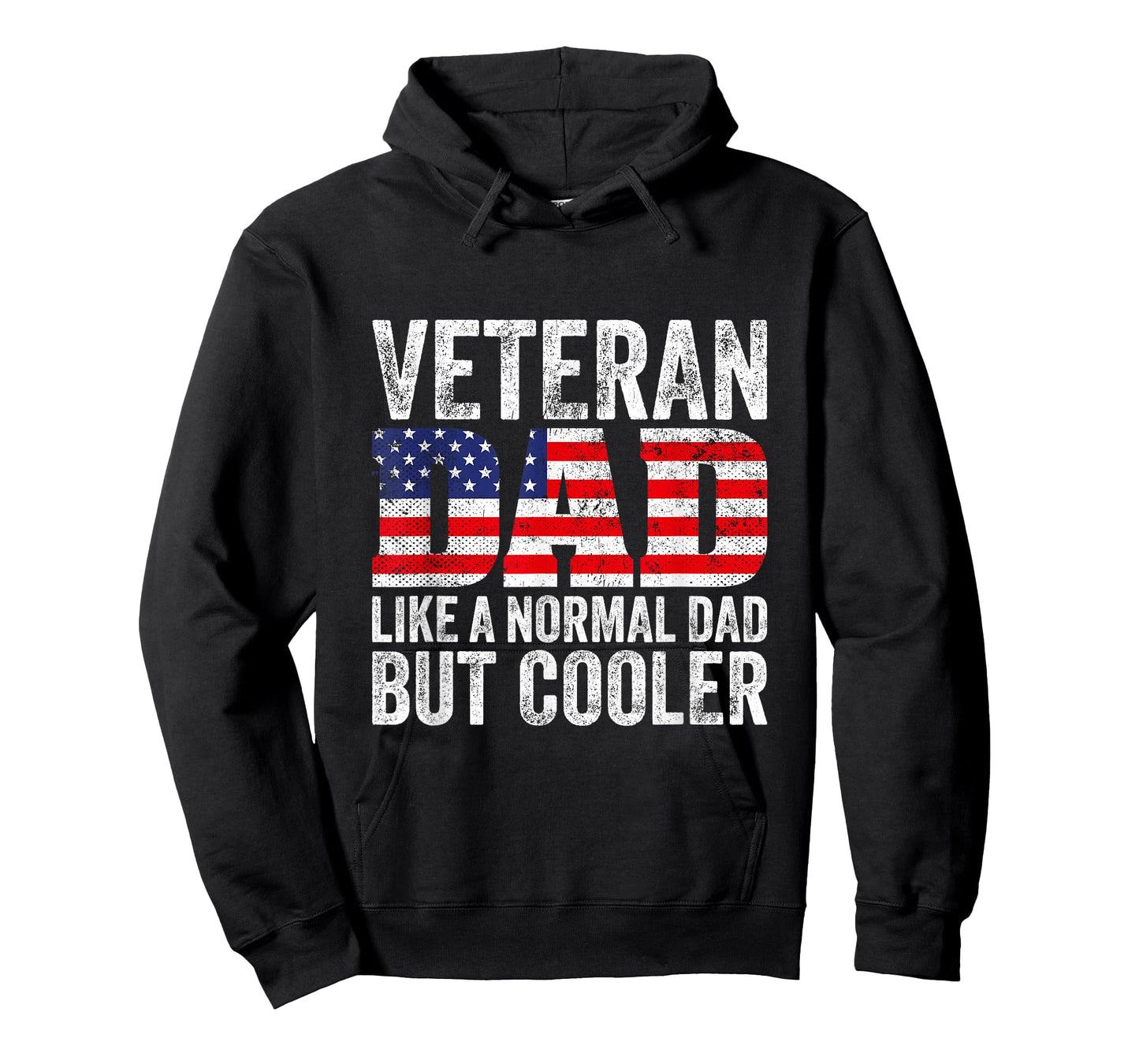 Veteran Dad Like A Normal Dad But Cooler American Flag T-Shirt