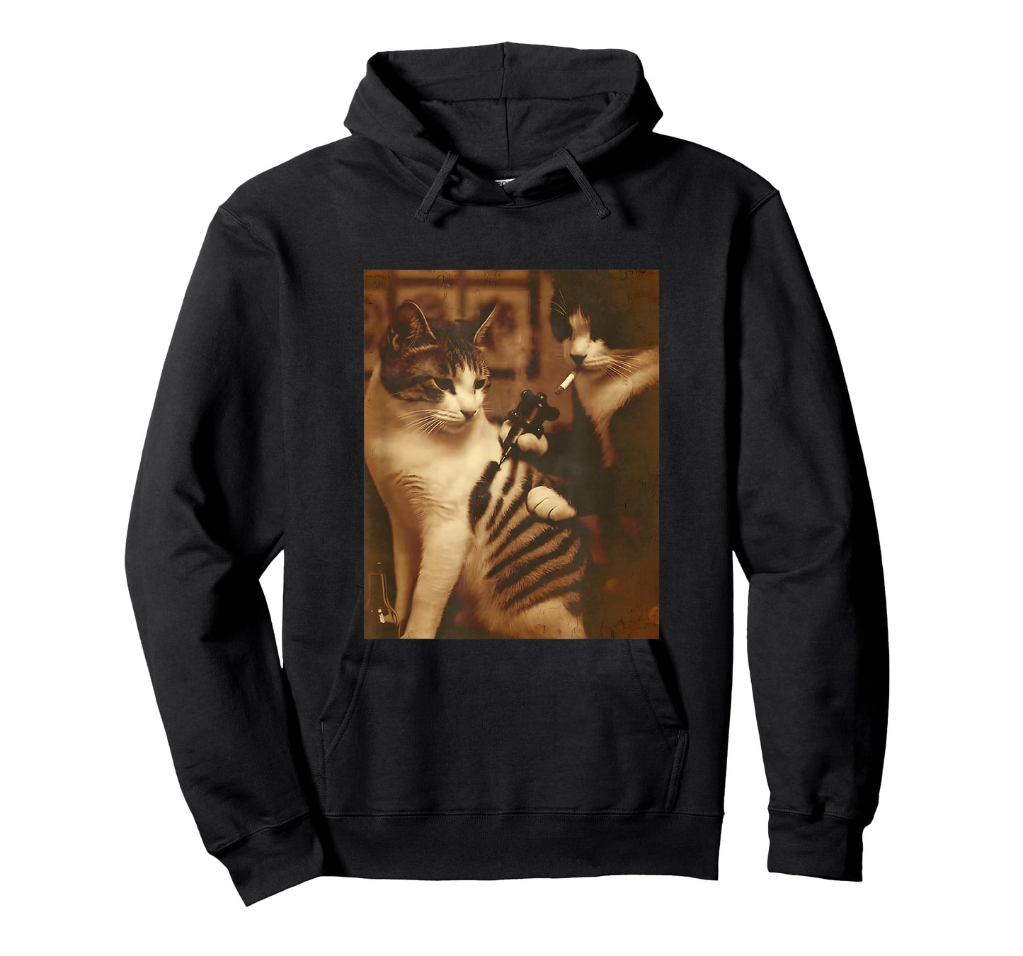 Funny Tattoo Cat Meme Inked Kitty Humor for Cat Lovers T-Shirt