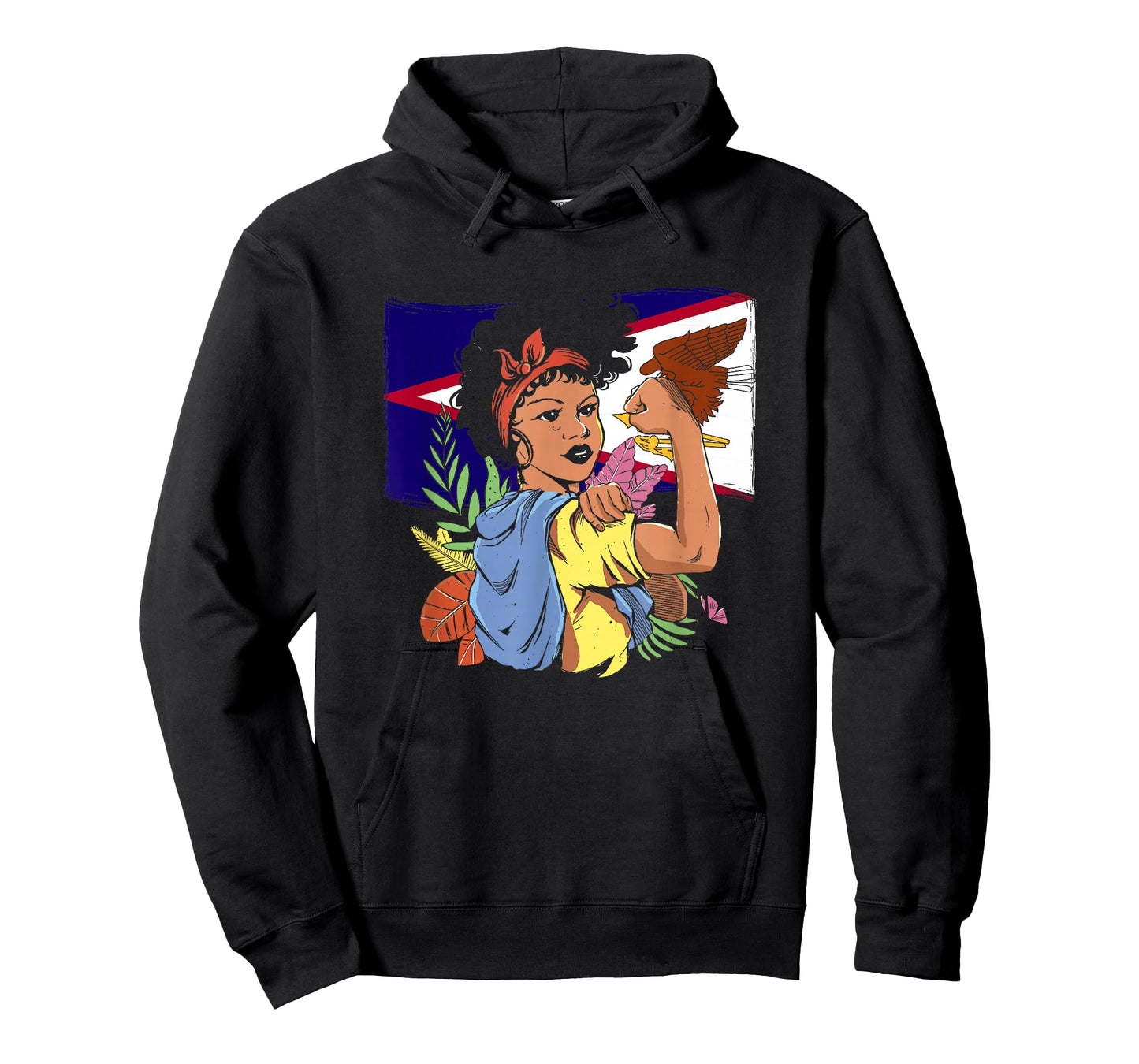 American Samoa Girl - Samoa Flag Pride Roots American Samoan T-Shirt