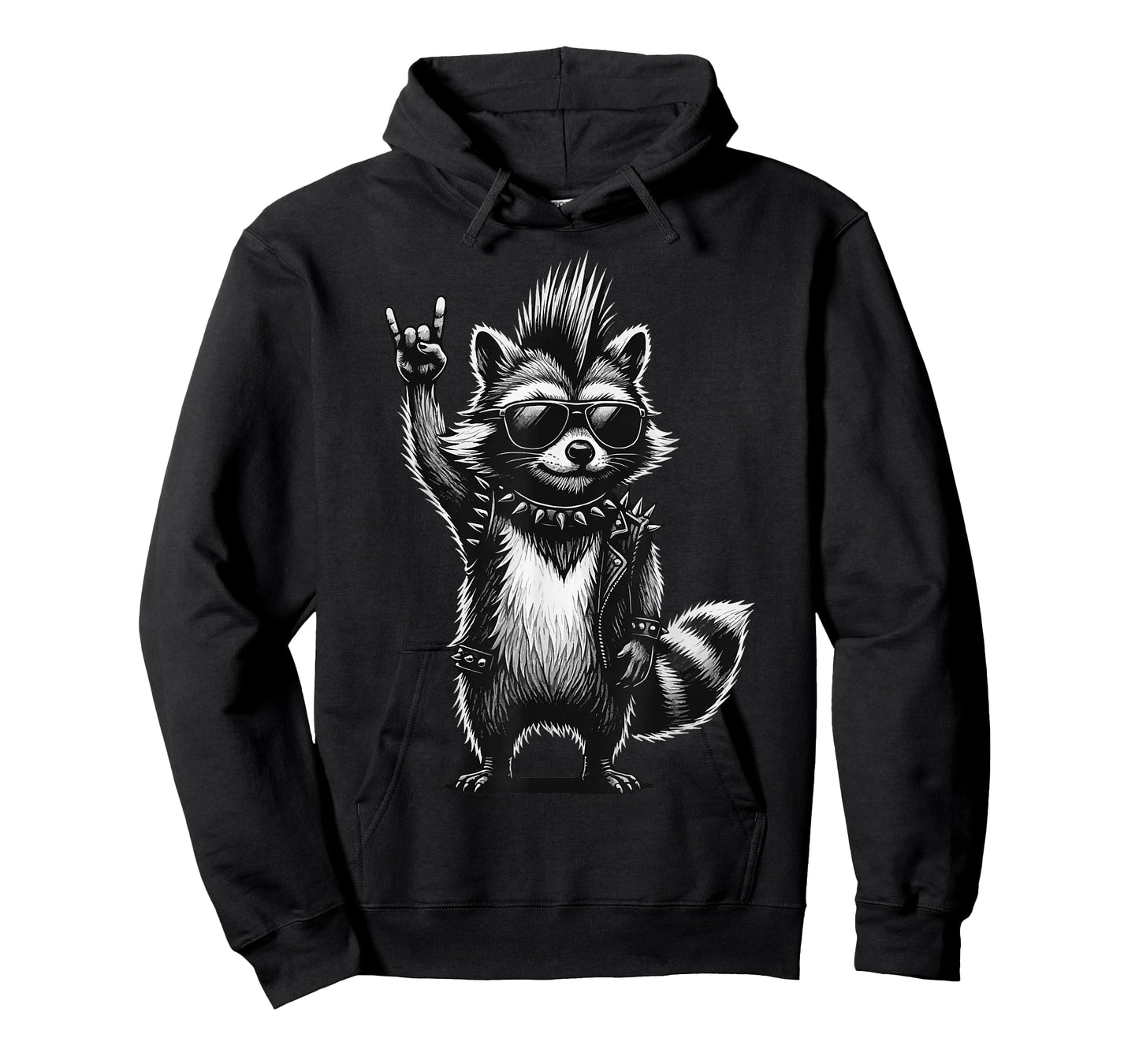 Raccoon Punk Rock Music T-Shirt