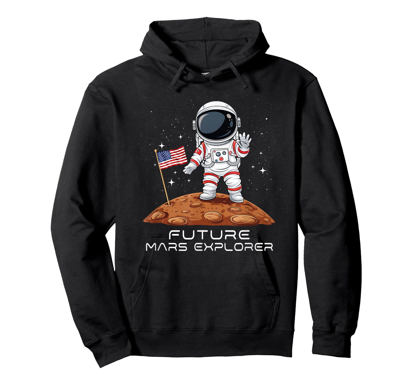 Kids Patriotic Future Astronaut Future Mars Explorer T-Shirt