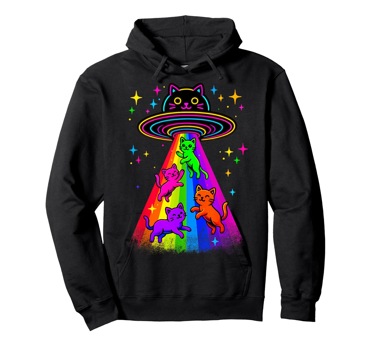 Cat UFO Cute Kitty Alien Spaceship Funny Cat Gifts T-Shirt