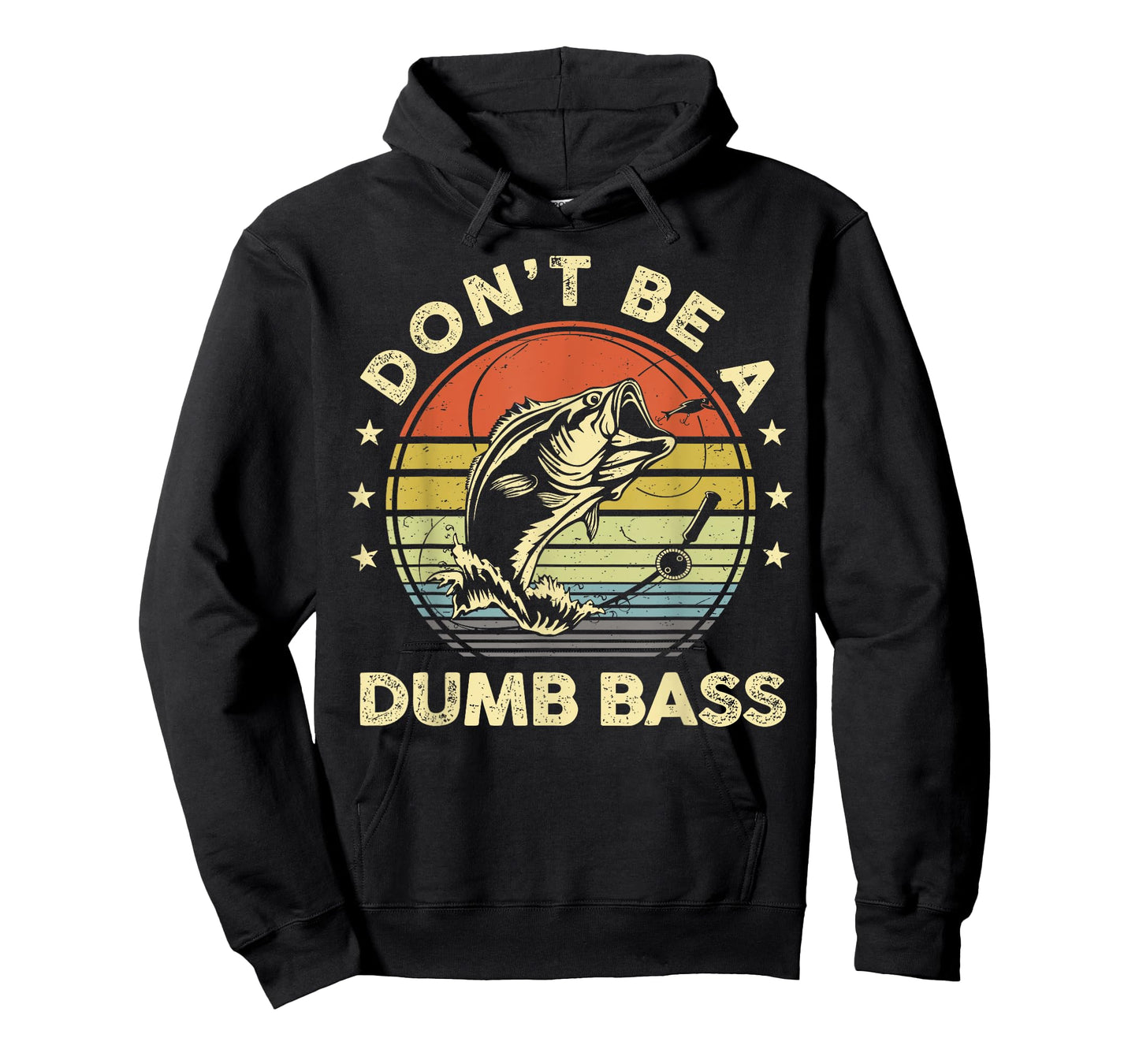 Funny Fishing Dont Be Dumb Bass Fish Dad Graphic T-Shirt