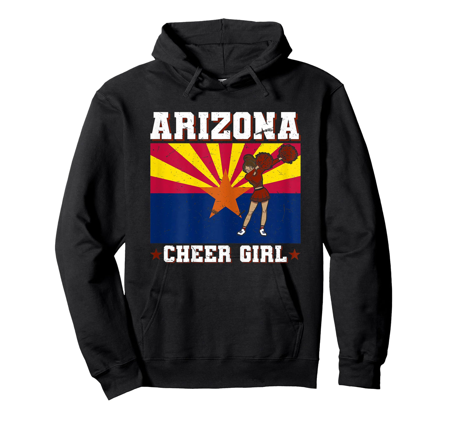 Cheerleading Teen Dabbing Cheerleader Graphic Arizona T-Shirt