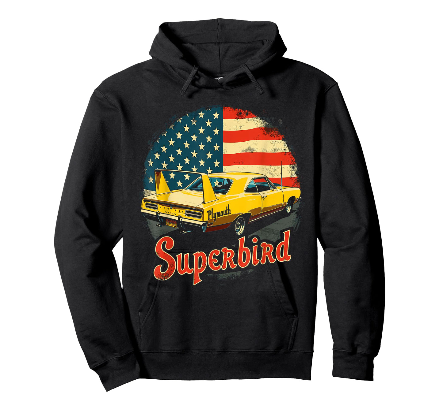 1970 Plymouth Superbird Vintage Classic car American Flag T-Shirt