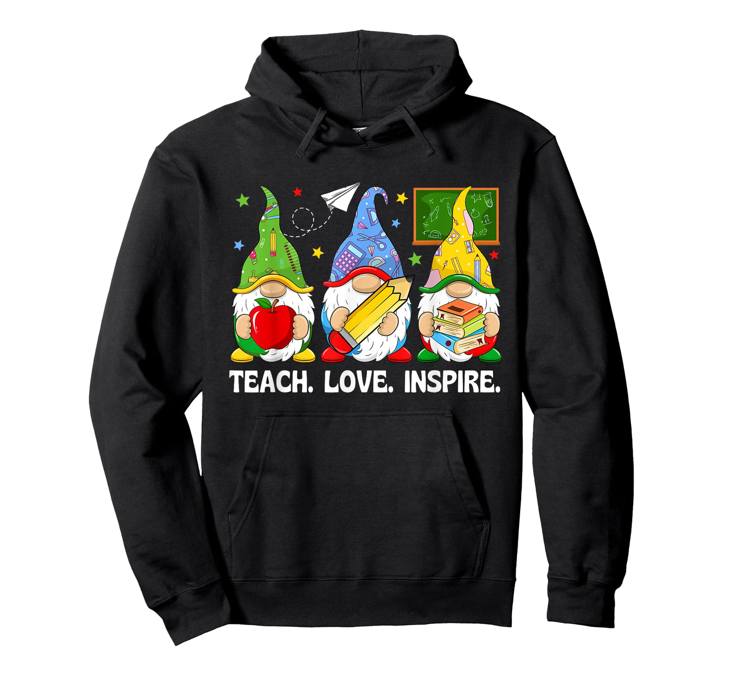 Cute Gnomes Teach Love and Inspire Back to School Teacher T-Shirt