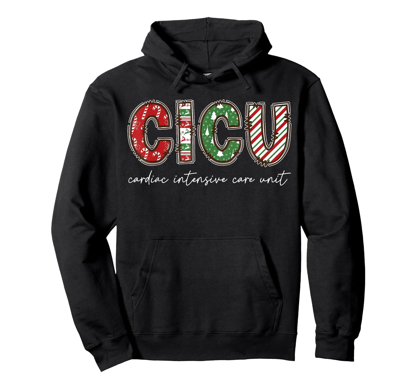 CICU Cardiac Intensive Care Unit ICU Nurse Christmas T-Shirt