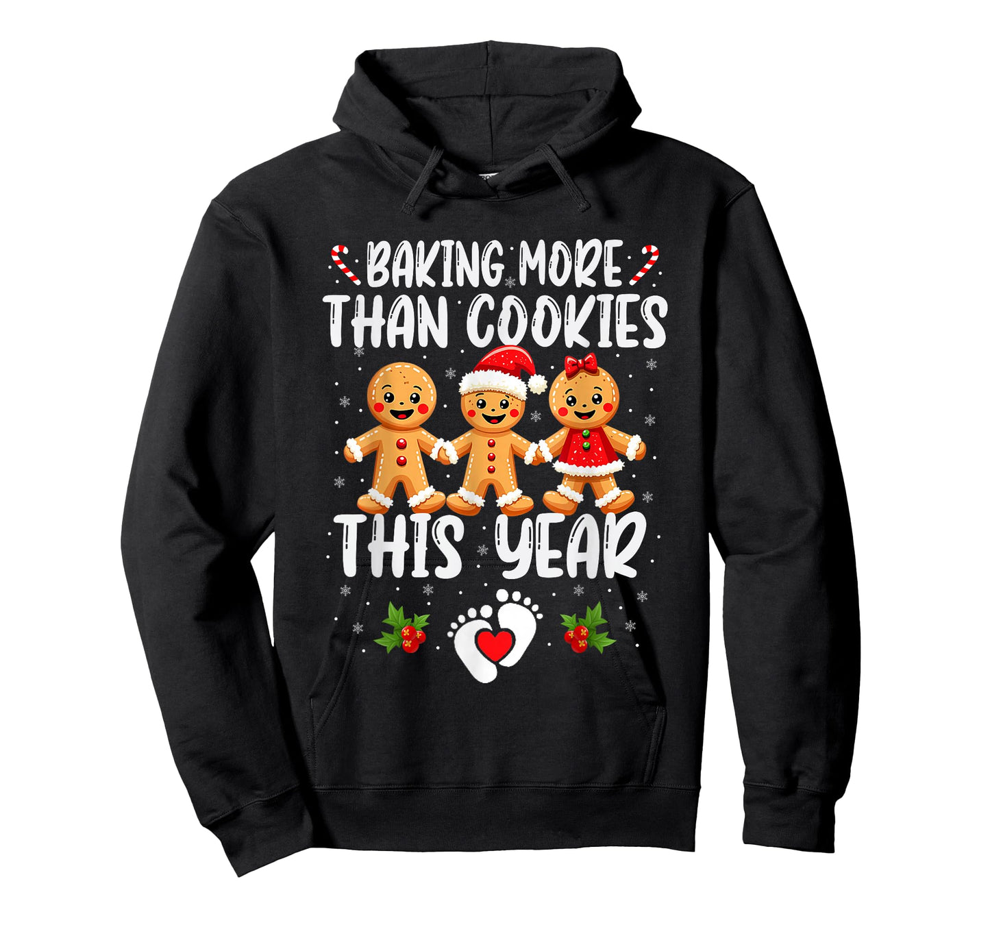 Baking More Than Cookies This Year Christmas Pregnancy T-Shirt