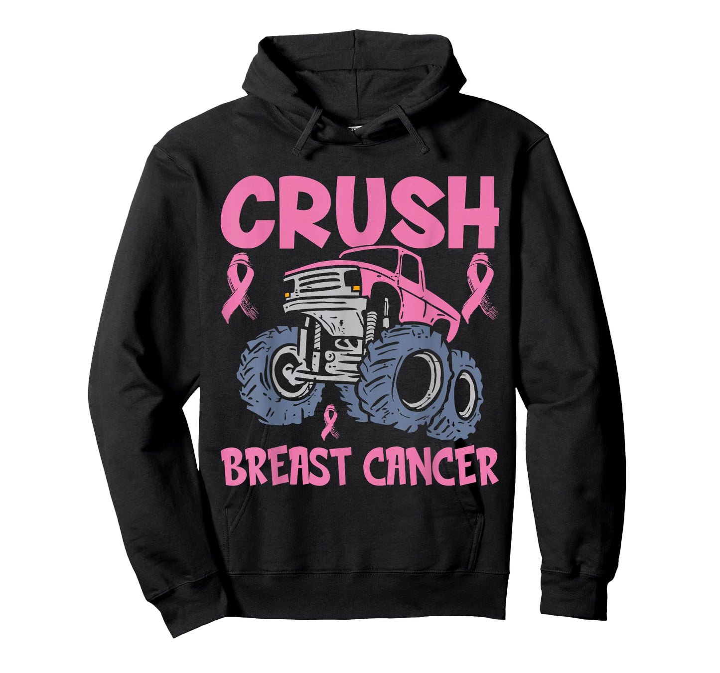 Crush Breast Cancer Awareness Truck pink Women Men Boys T-Shirt