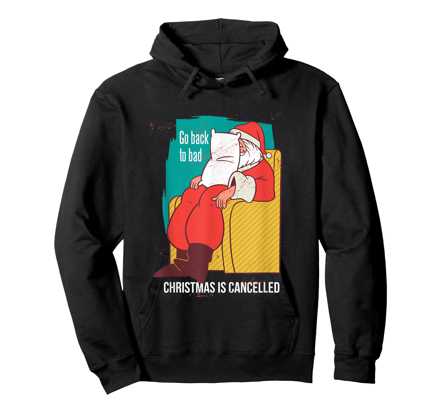 Fun Angry Santa Shirt For Men Christmas Is Cancelled Design T-Shirt