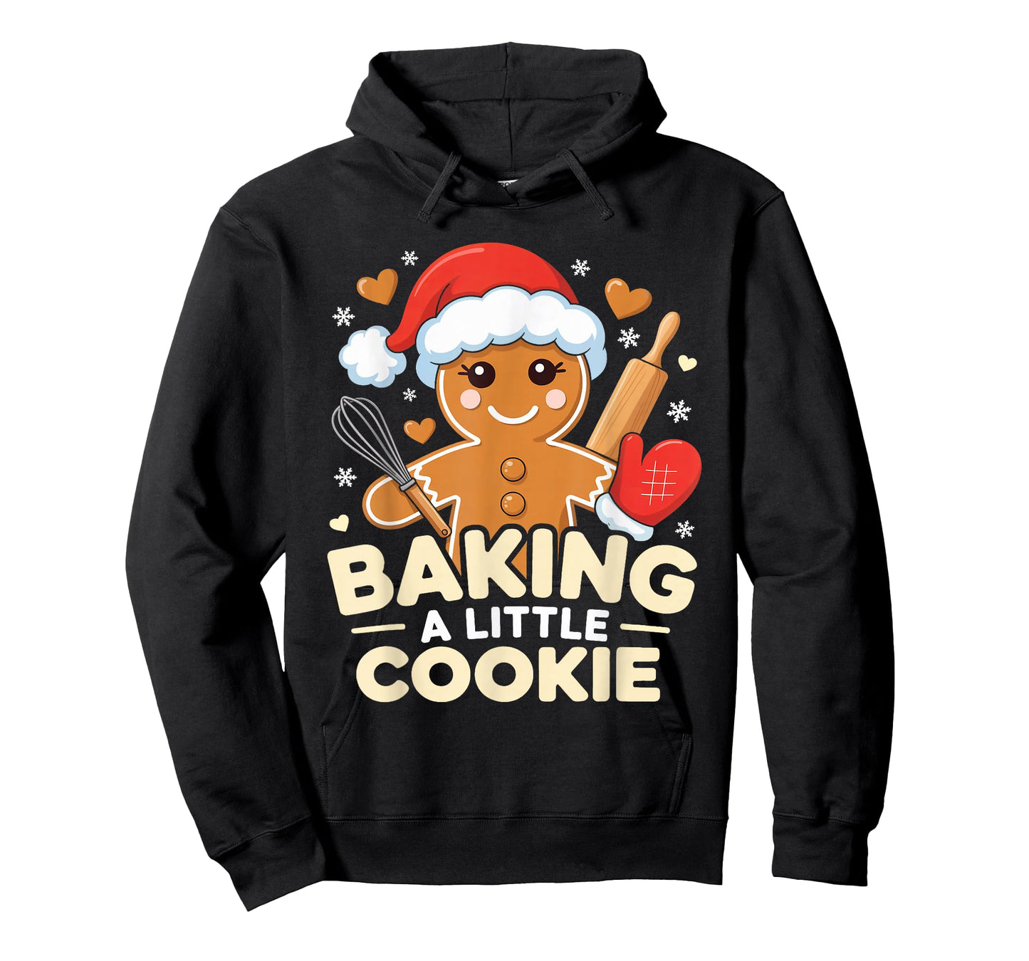 Baking A Little Cookie Christmas Pregnancy Baby Shower Mom T-Shirt