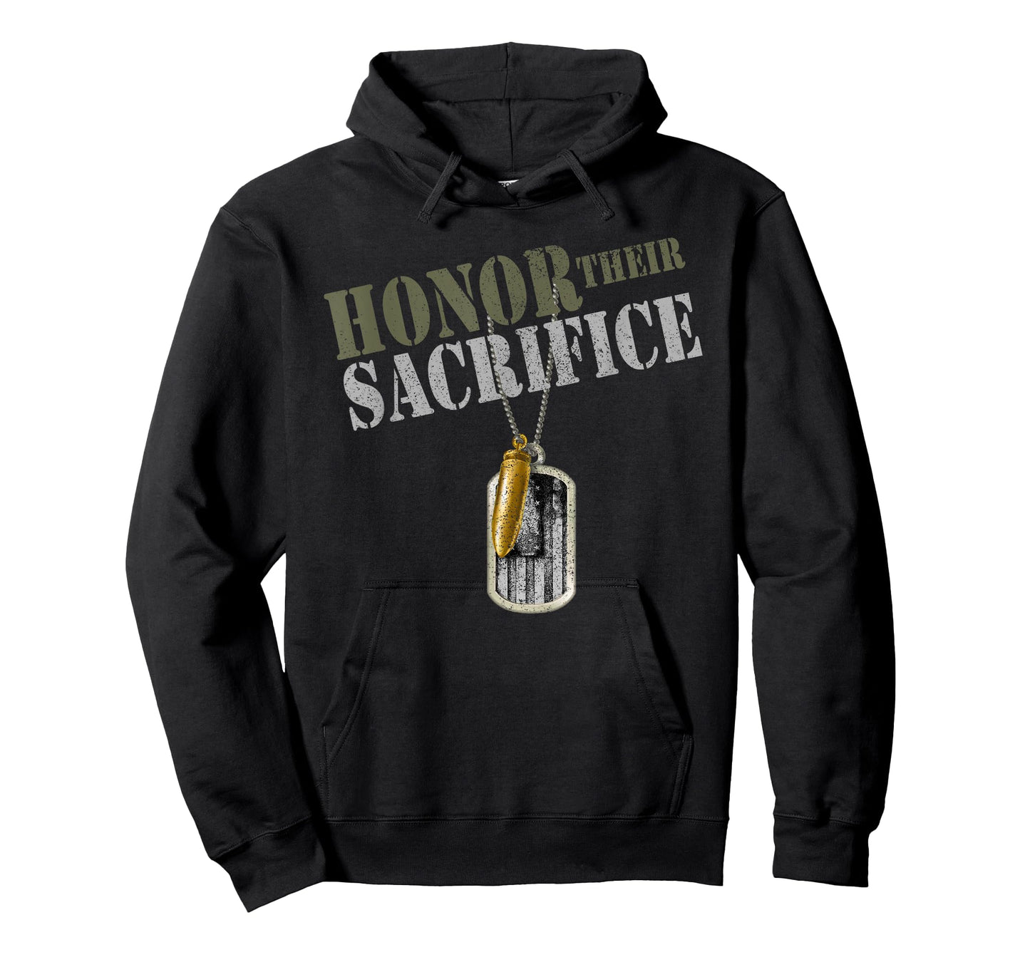Honor Their Sacrifice Army Veteran Design T-Shirt
