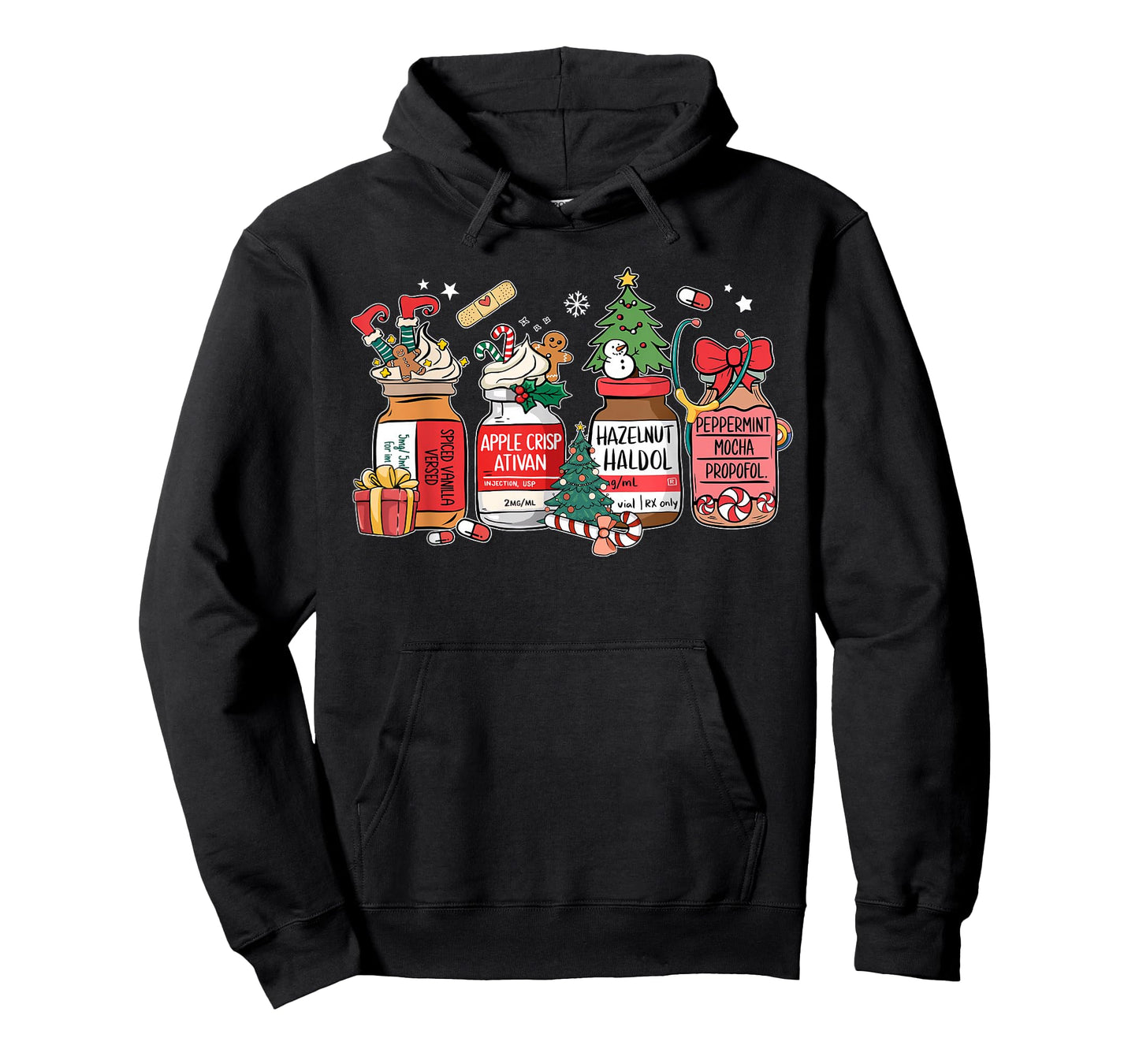 Christmas Nurse Funny Peppermint Mocha Propofol ER ED ICU RN T-Shirt
