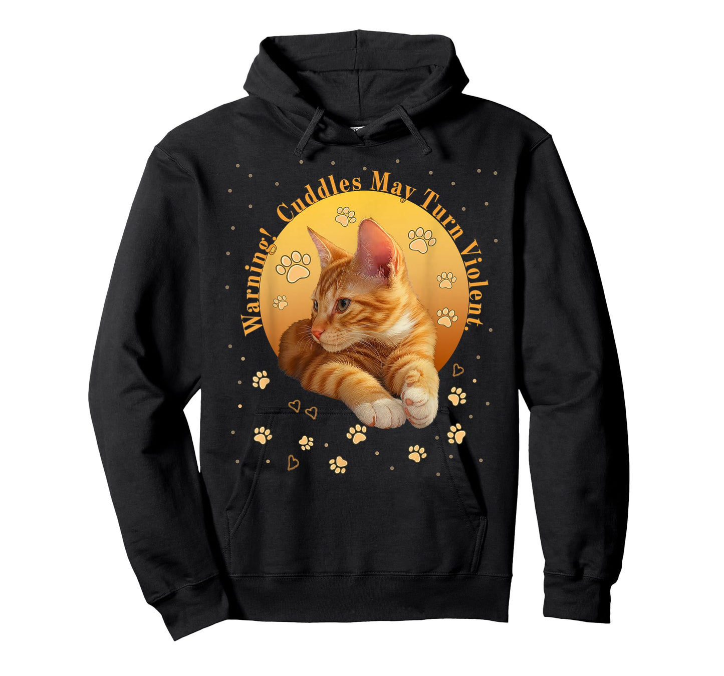 Orange Tabby Ginger Kitten Cat Lovers Mom Dad Gift T-Shirt