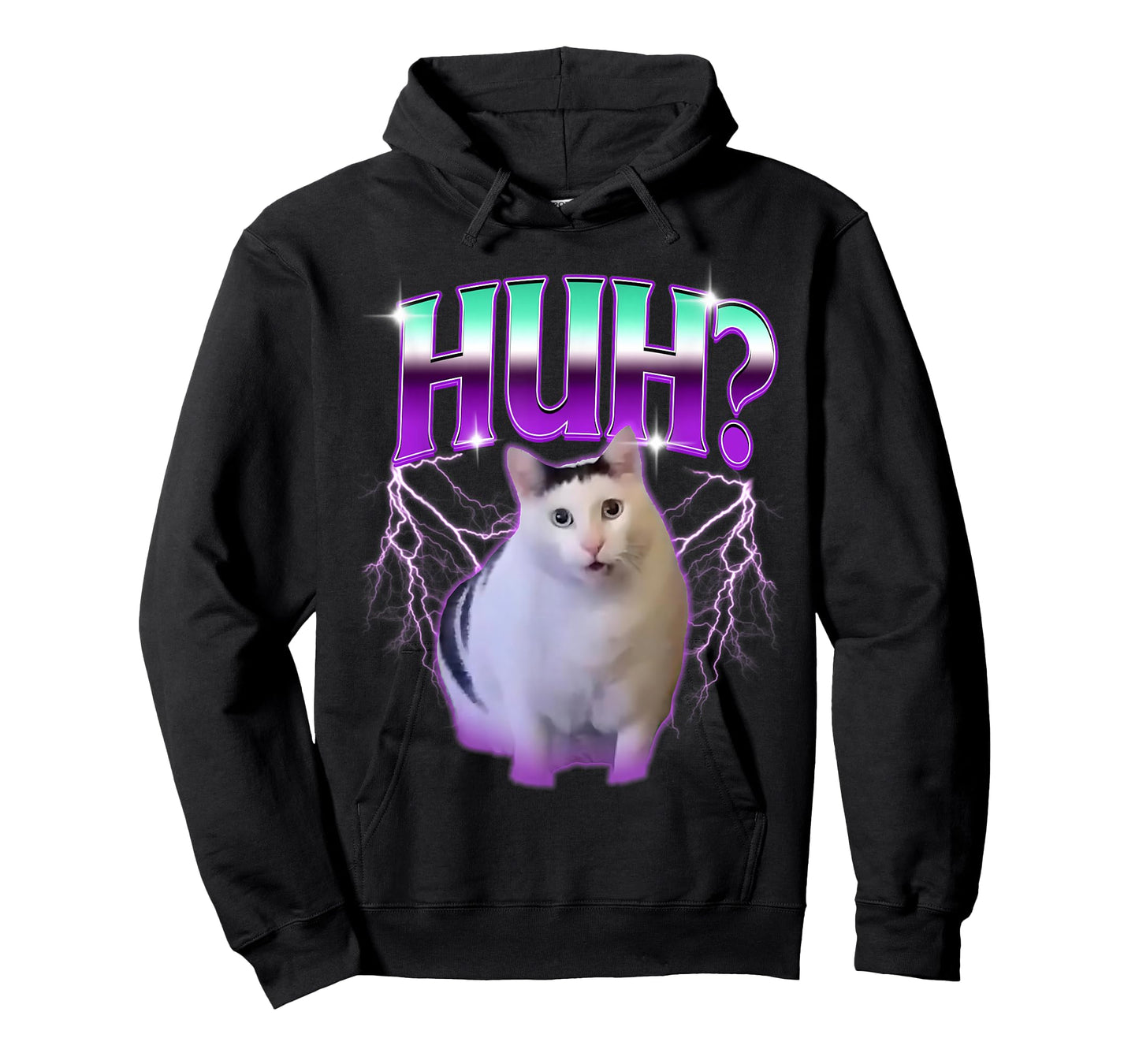 Huh Cat Meme Funny Cat Animals Lover For Men Women Kids T-Shirt