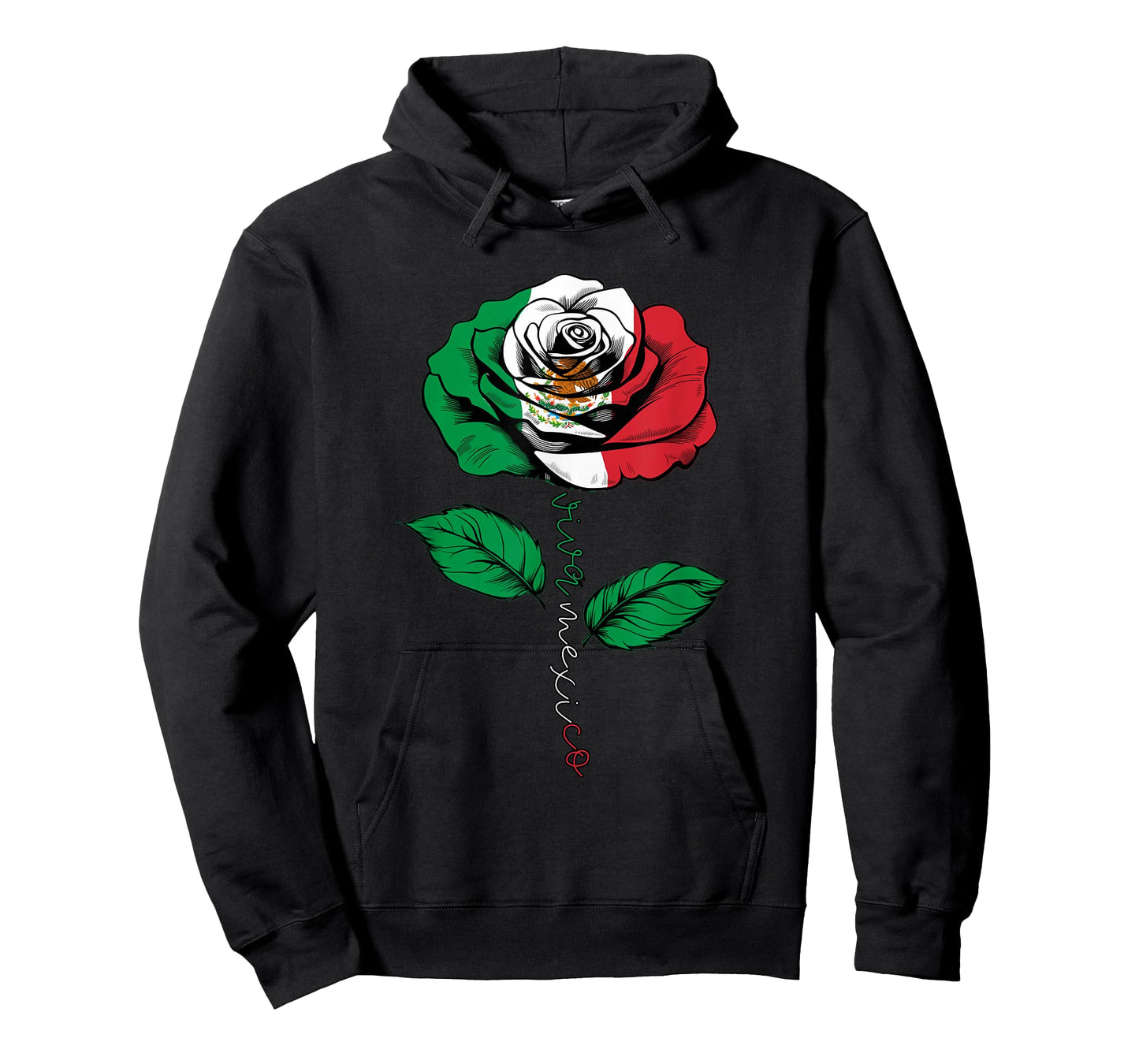 Viva Mexico Floral Rose Mexican Flag Independence Day Party T-Shirt