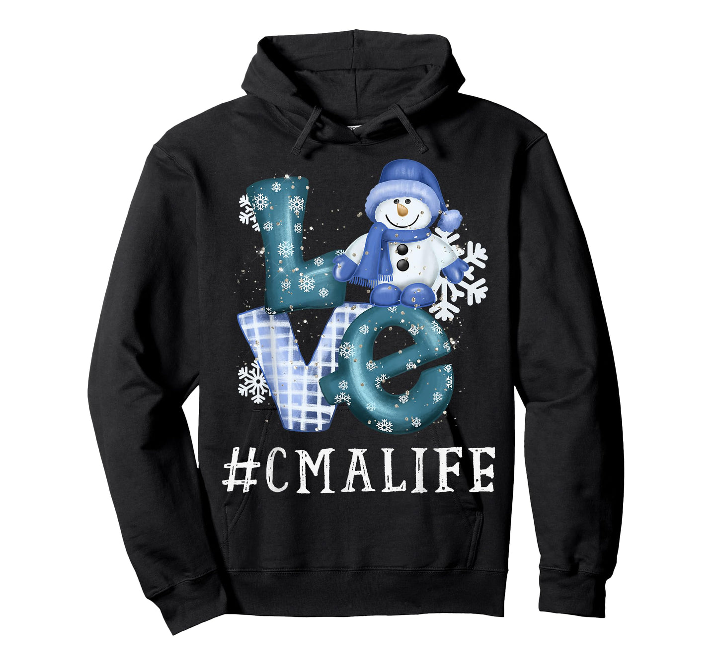 CMA Certified Medical Assistant Love Snowman Winter Season T-Shirt