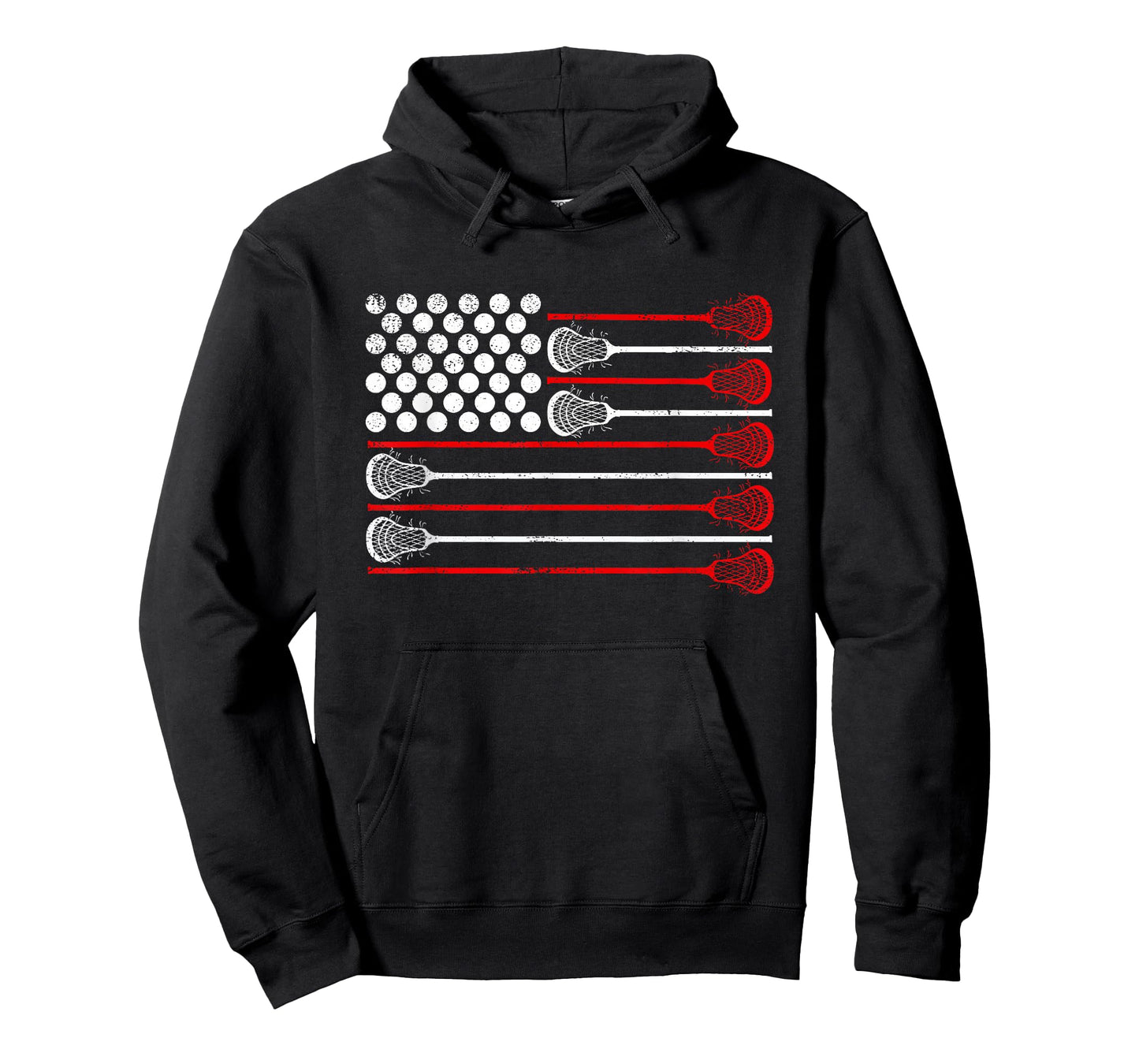 Lacrosse USA Flag Lax T-Shirt