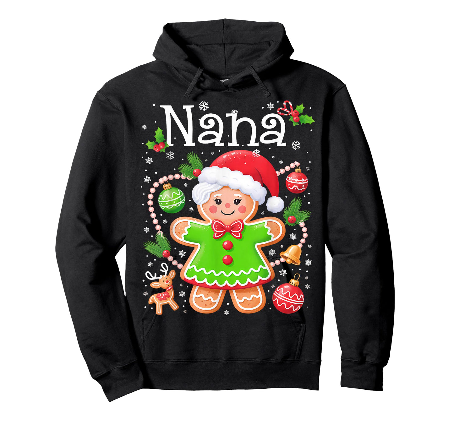 Cute Nana Gingerbread Family Matching Christmas Cookie Crew T-Shirt