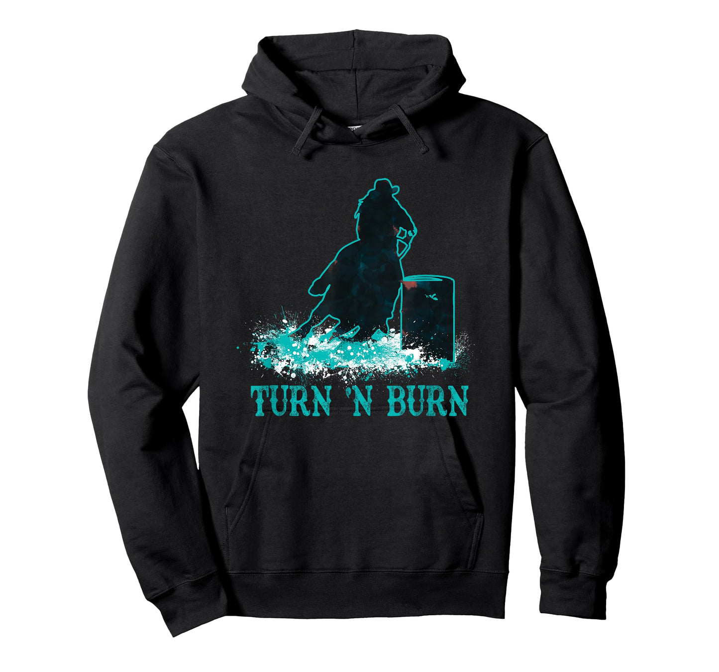 Barrel Racer Turn and Burn Barrel Racing Rodeo Cowgirl T-Shirt