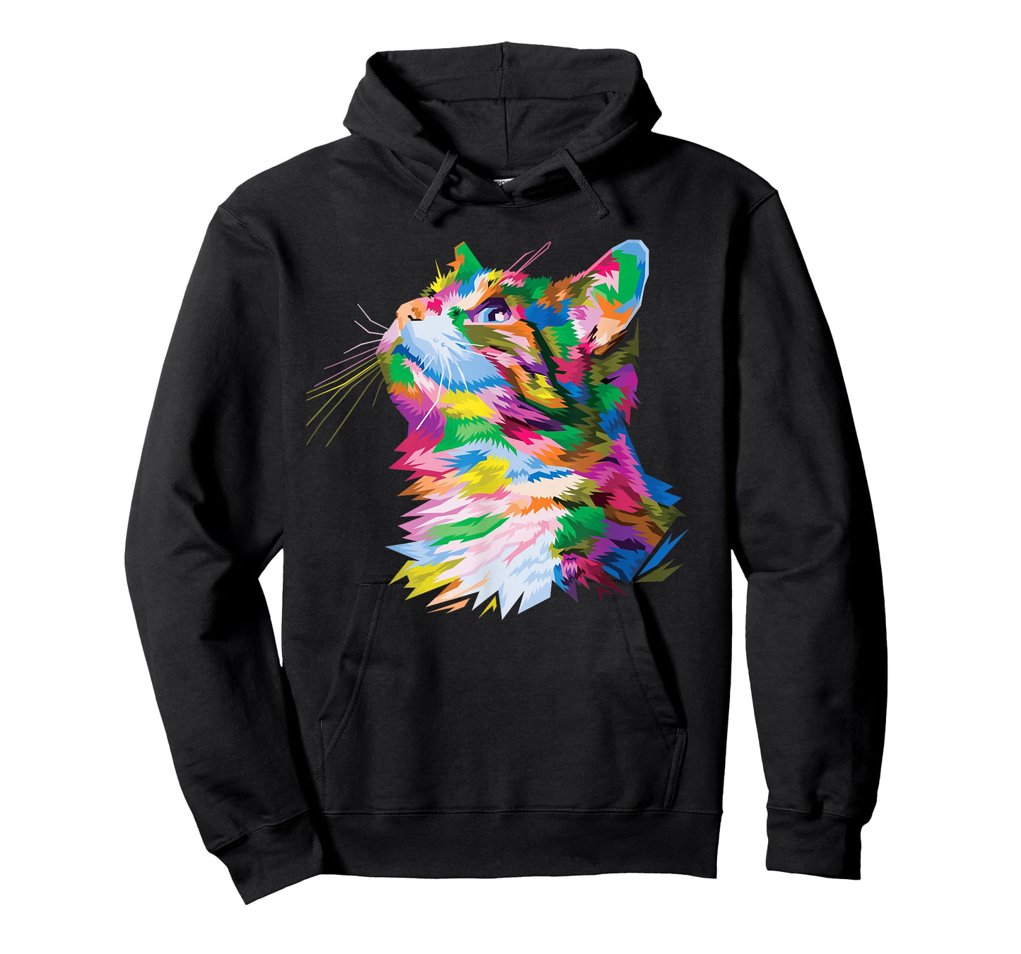 Cute Colorful Cat head for Kitten Lover art Kitty cats T-Shirt