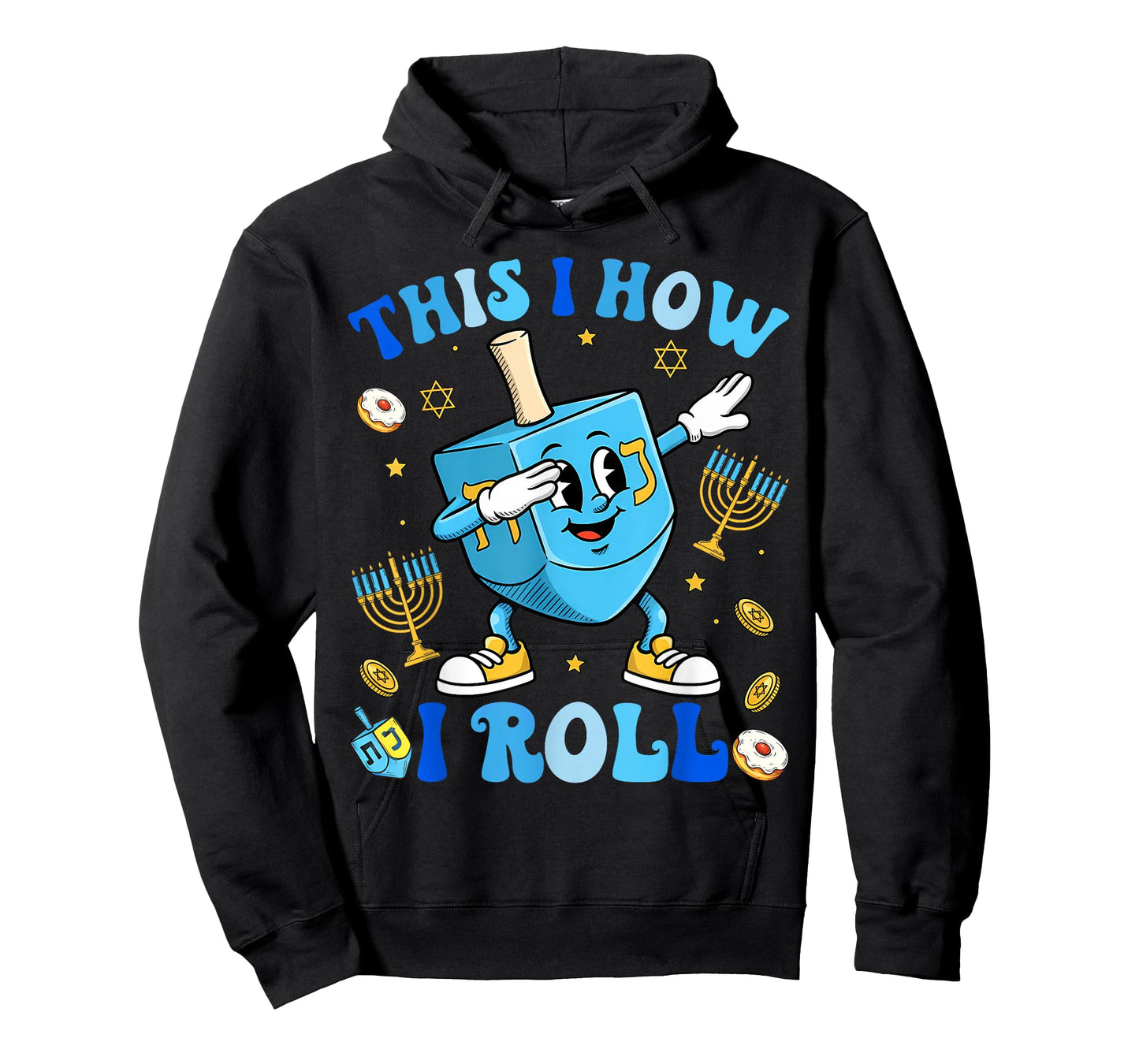 Funny Dreidel Dabbing Hanukkah Shirt Menorah Chanukah Jewish T-Shirt