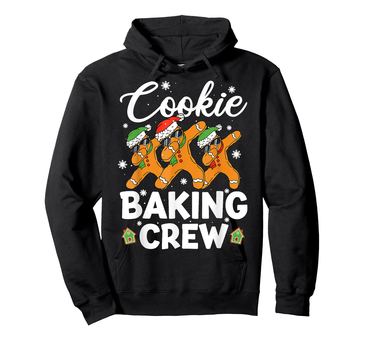 Dancing Gingerbread Man Cookie Baking Crew Christmas Funny T-Shirt