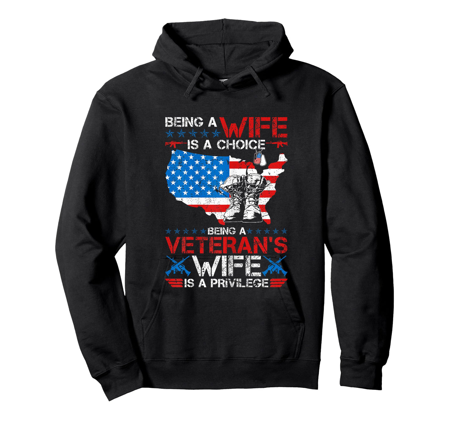 Veteran Wife Is A Privilege US Veteran Army Husband T-Shirt