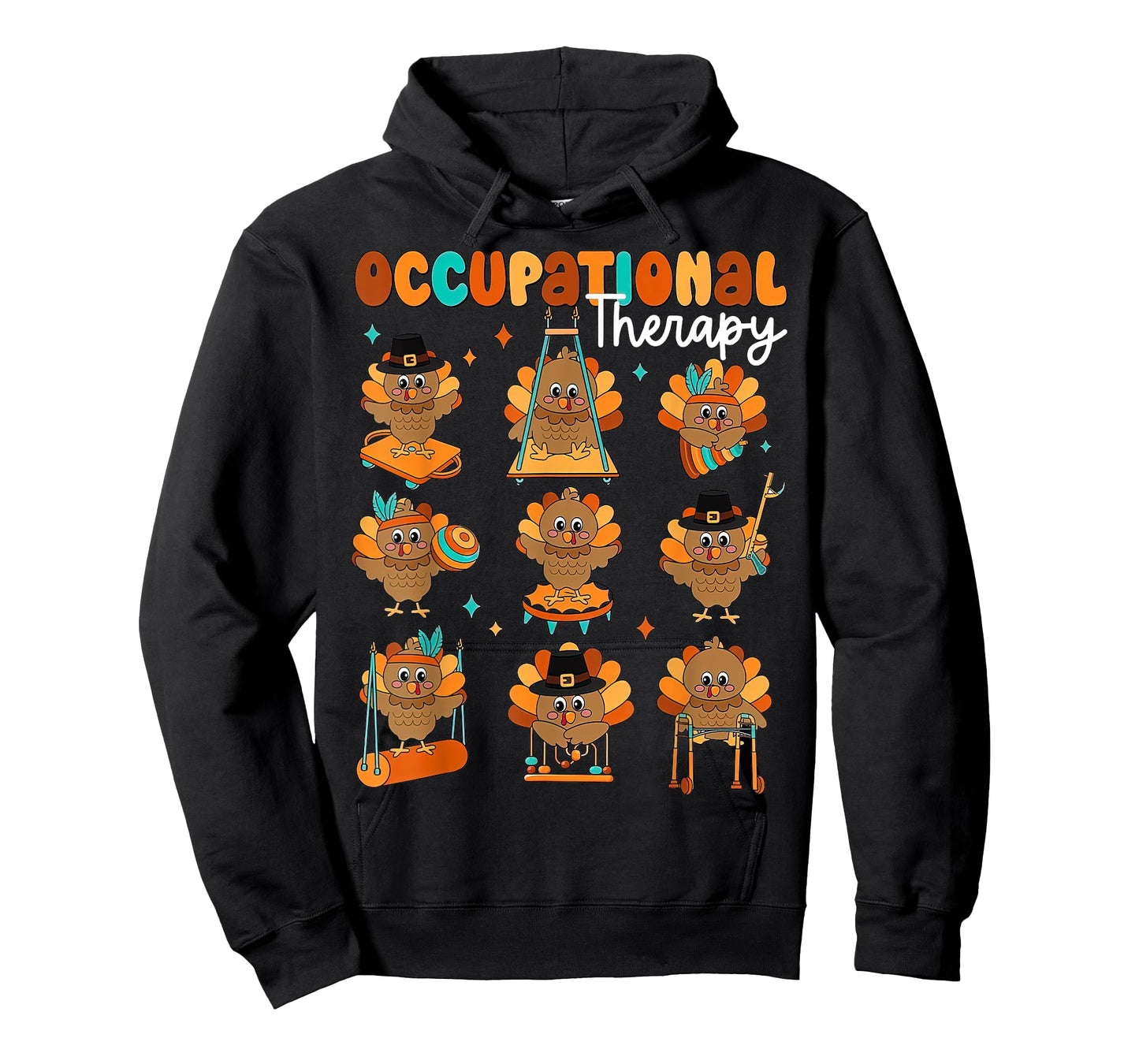 Cute Turkey Occupational Therapy OT Therapist Thanksgiving T-Shirt