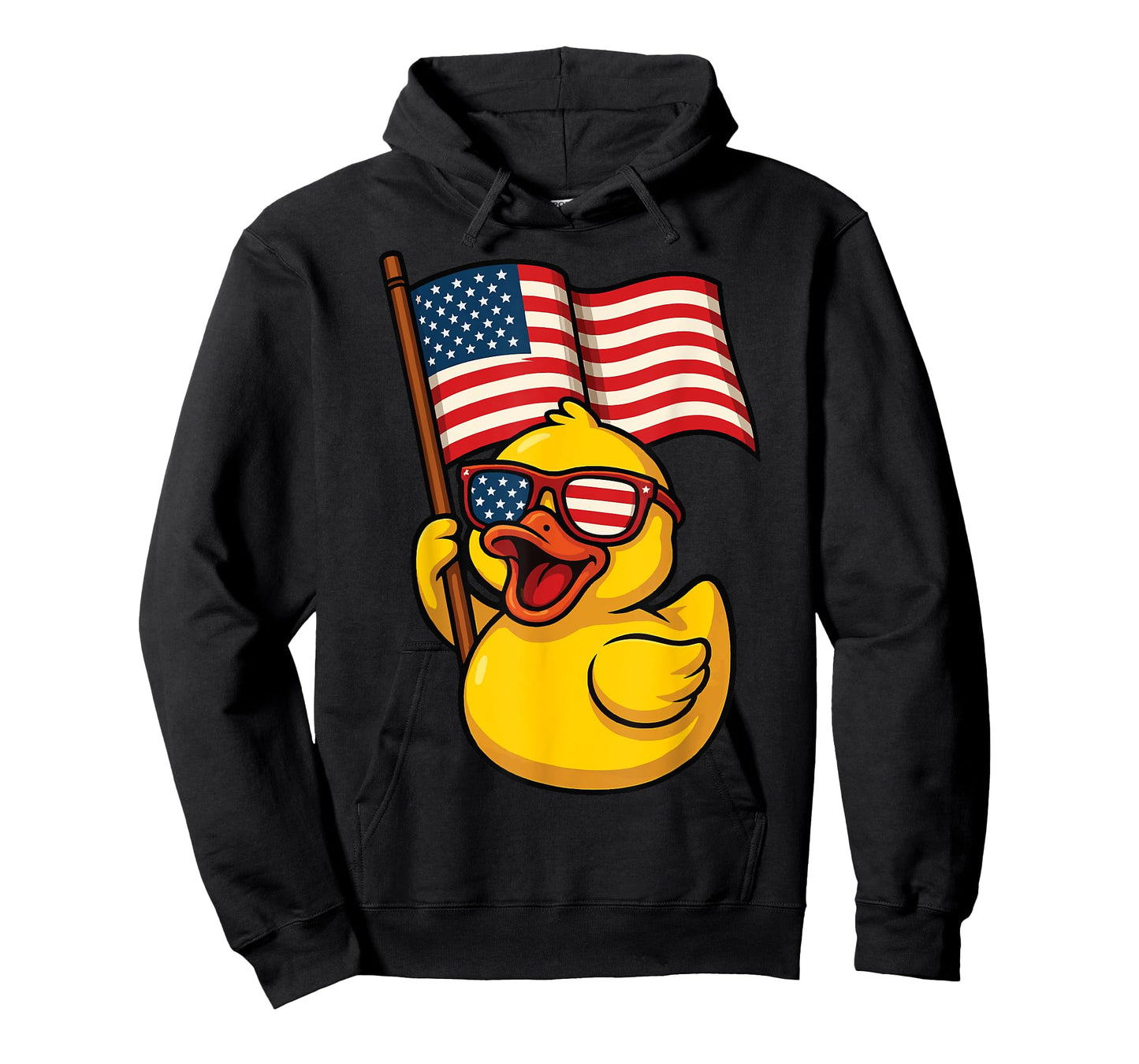 Rubber Duck USA Flag Independence Day Bath Duck T-Shirt