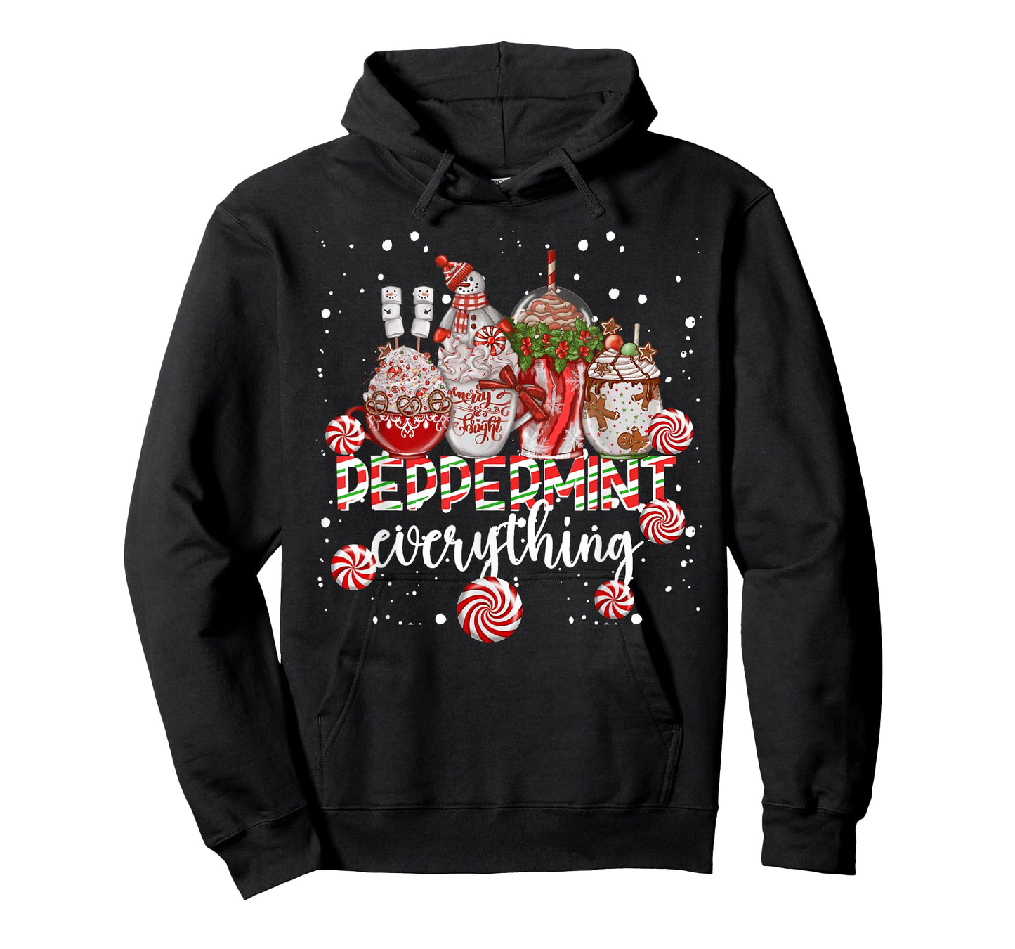 Christmas Peppermint Everything Coffee Chocolate Mocha Xmas T-Shirt