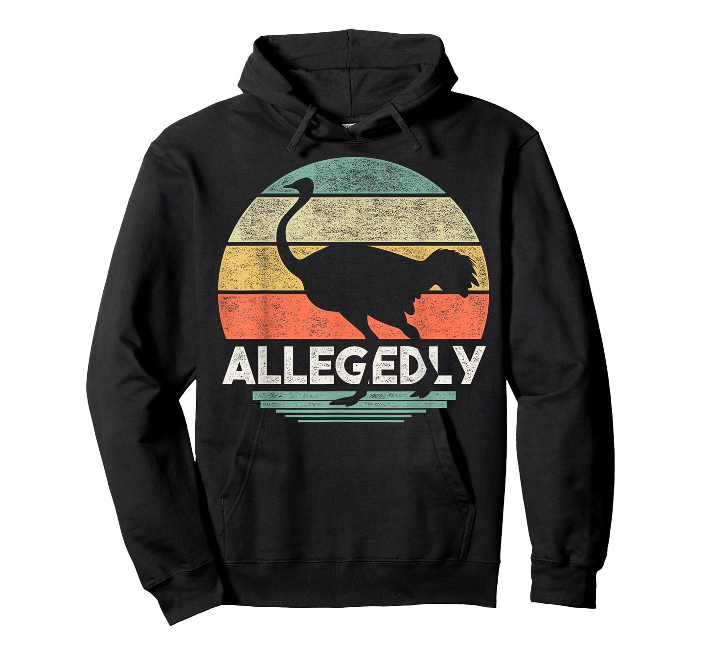 Allegedly Ostrich T Shirt Funny Bird Lover T-Shirt