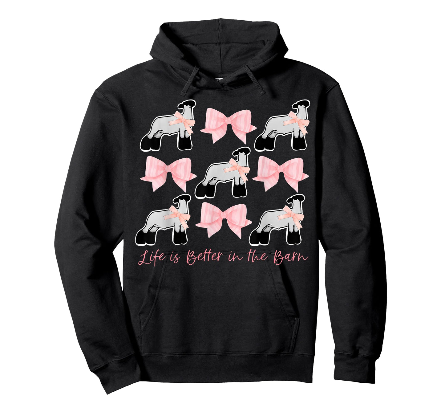 Coquette Bow Show Lamb Breeder Stock Show Mom Livestock T-Shirt