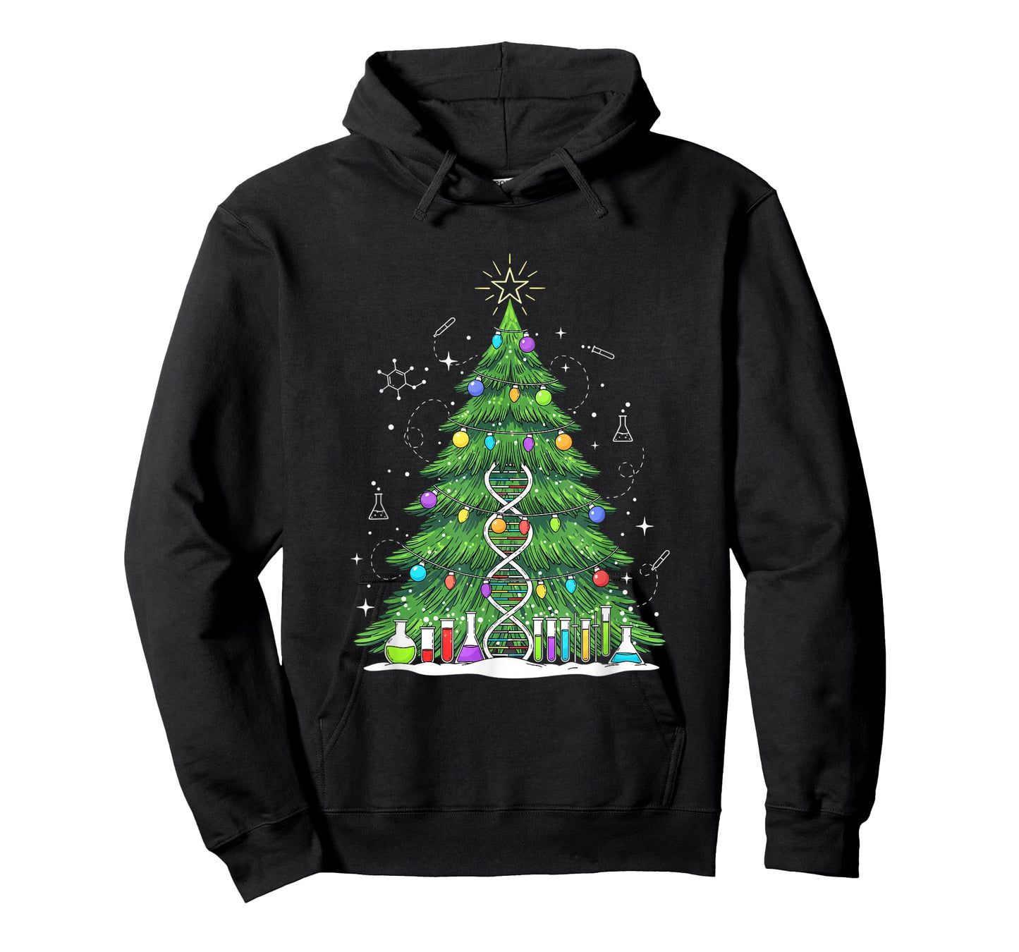 Science & Technology DNA Christmas Tree, Lab Chemistry Tree T-Shirt