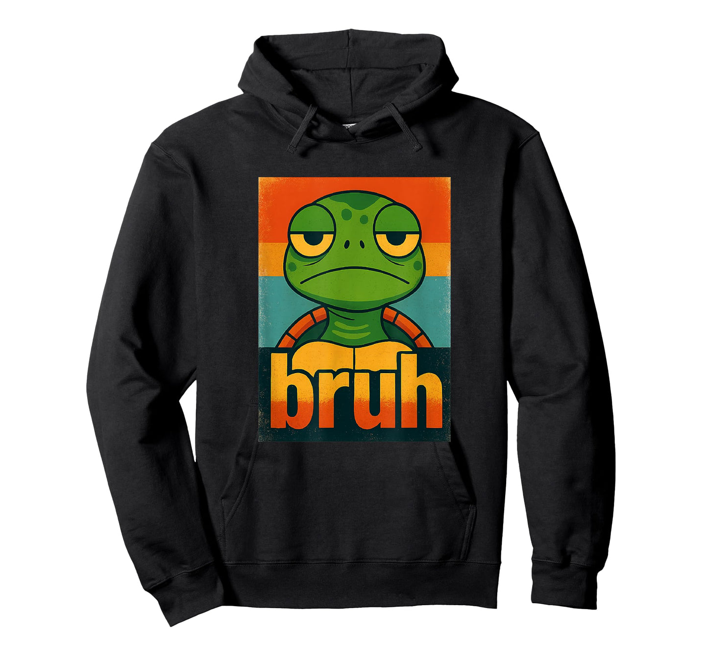 Bruh Turtle – Funny Retro Grumpy Animal Mood Turtle T-Shirt