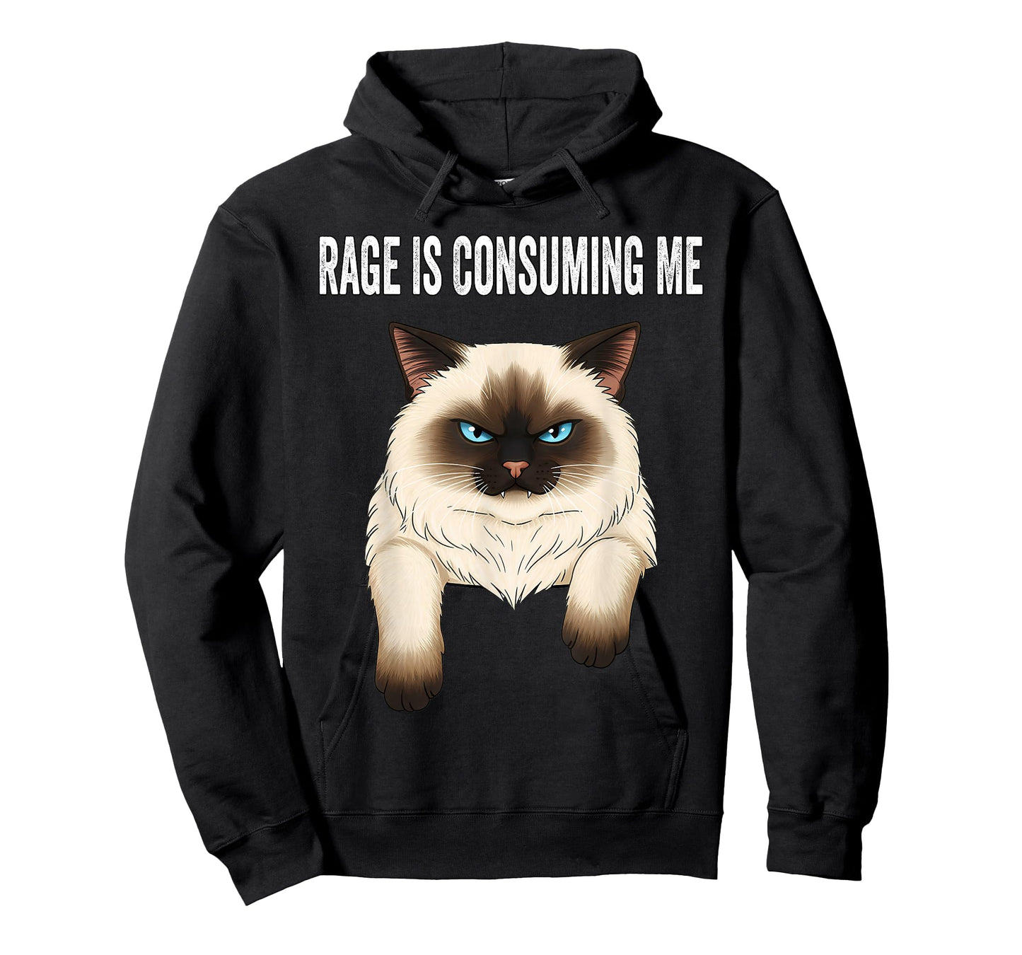 Silly Cat Rage is Consuming Me Silly Cats Funny Cat Meme T-Shirt