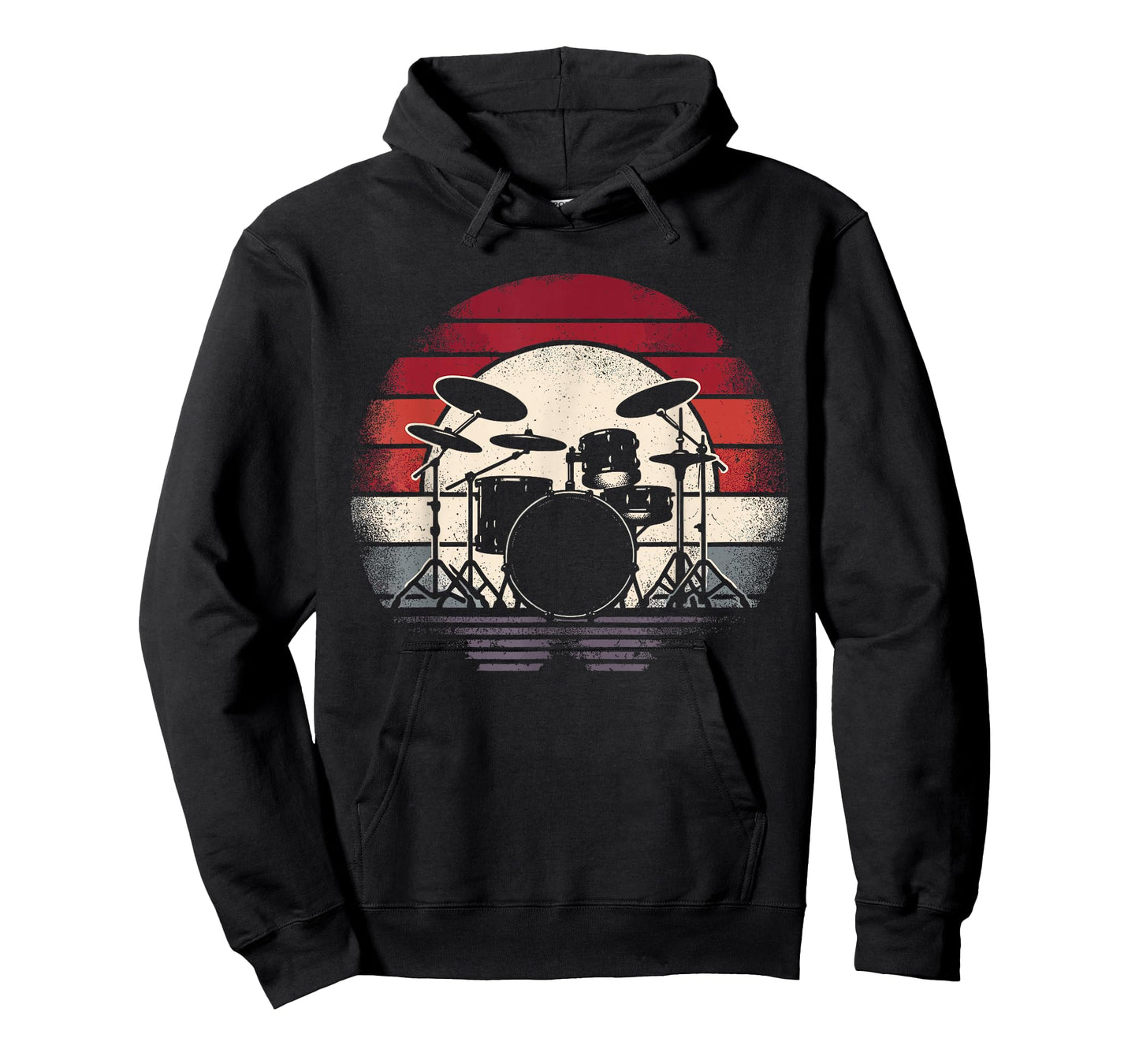 Drums Drummer Band Drumset Retro Vintage Drum T-Shirt