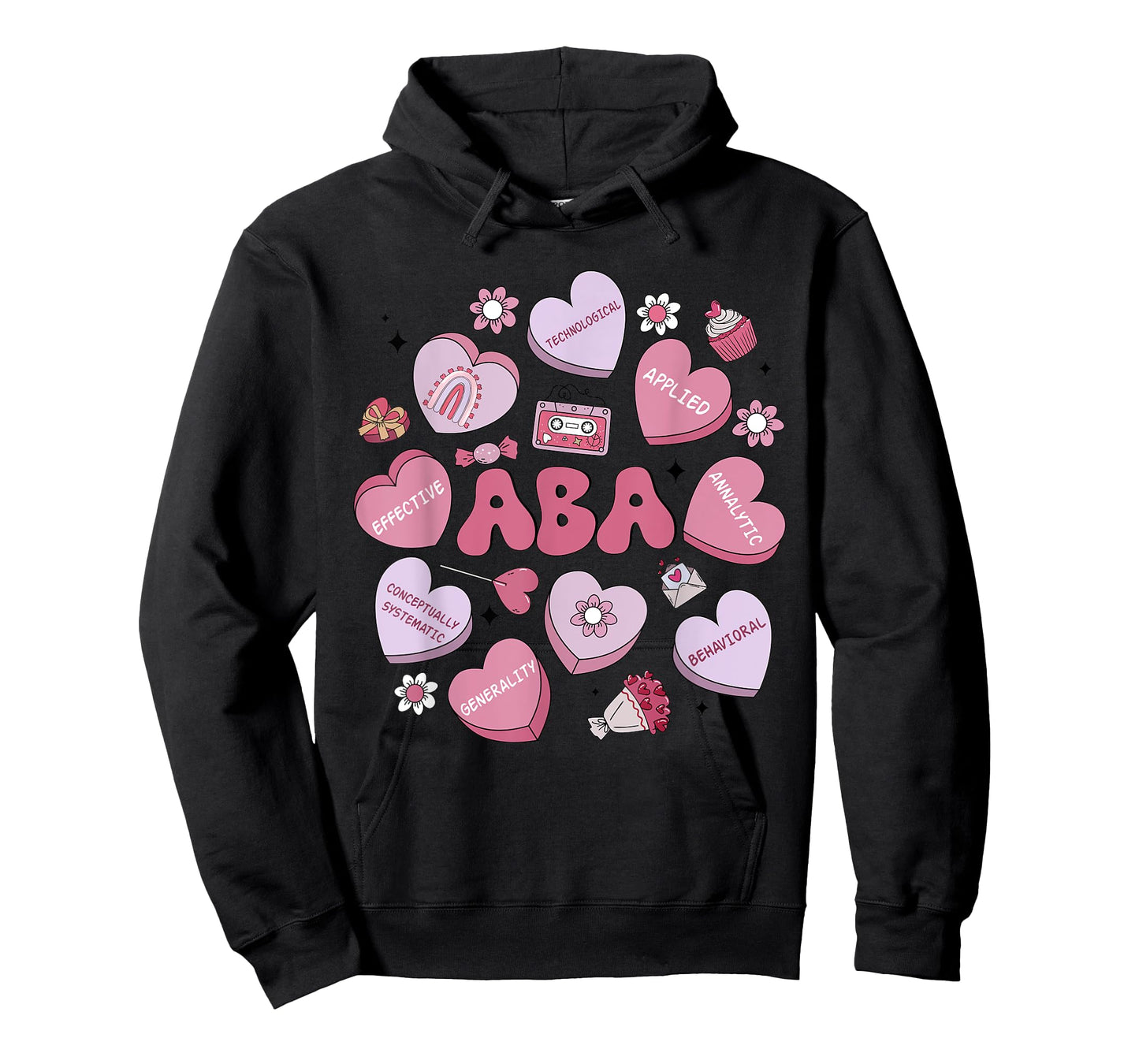 Cute Funny ABA Therapy Candy Heart SLP Behavior Valentines T-Shirt