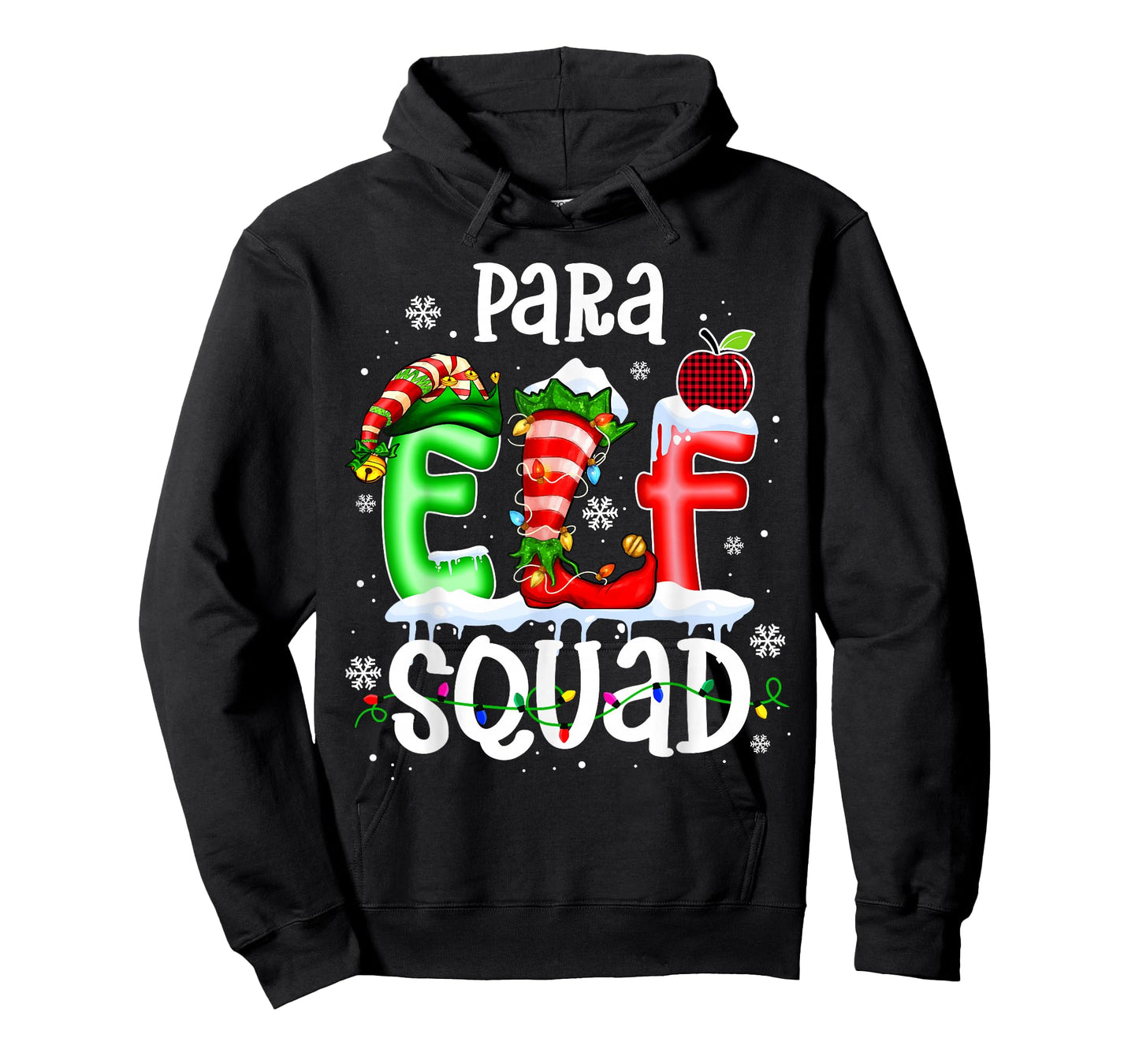 Cute para ELF Squad Funny Christmas ELF Kids Teacher Group T-Shirt
